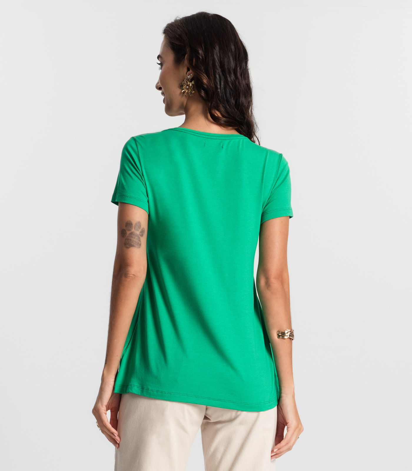 Blusa Feminina manga Curta KO Verde - Imagem 11