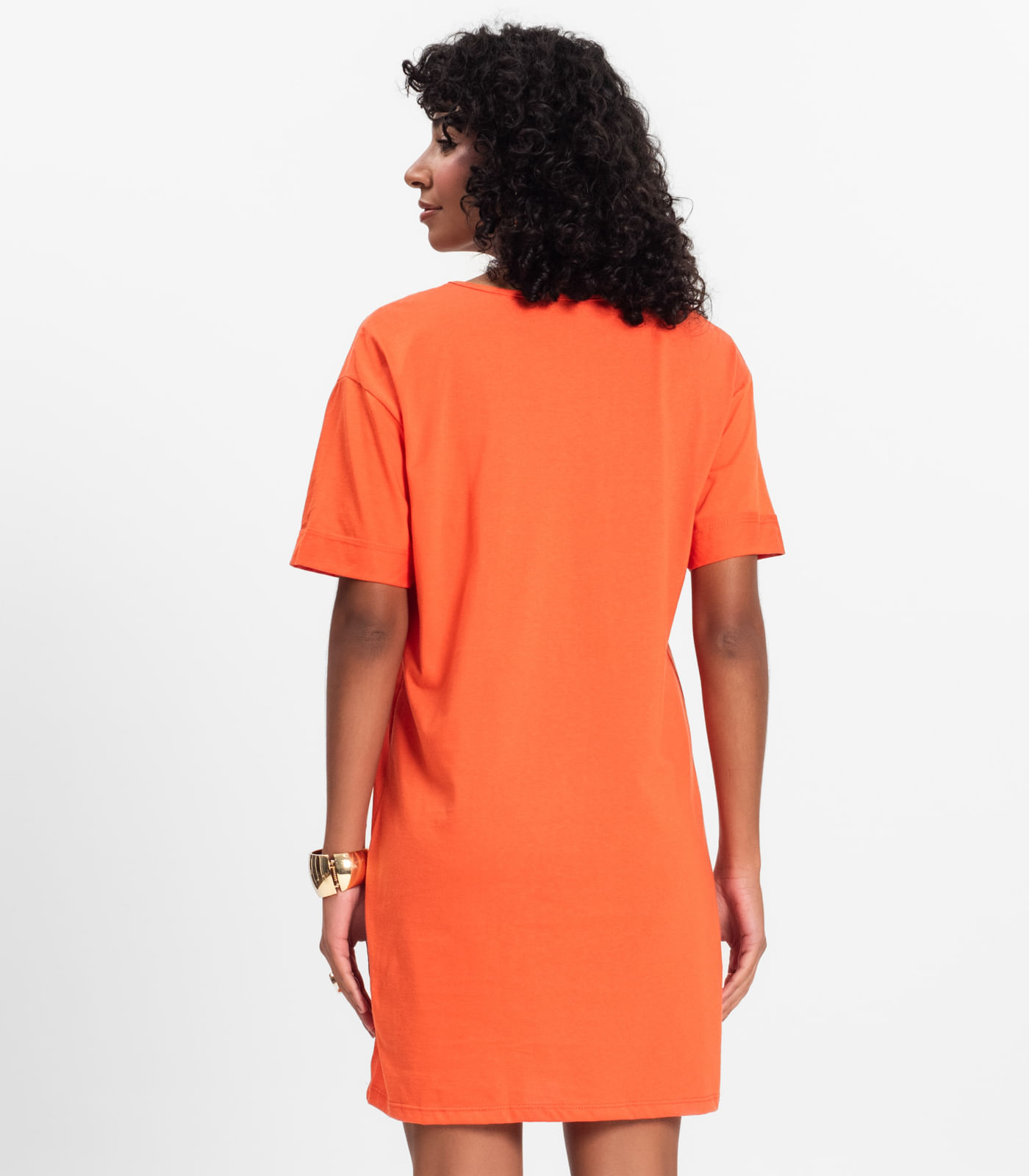 Camisola Feminina Lisa Select Laranja - Imagem 3