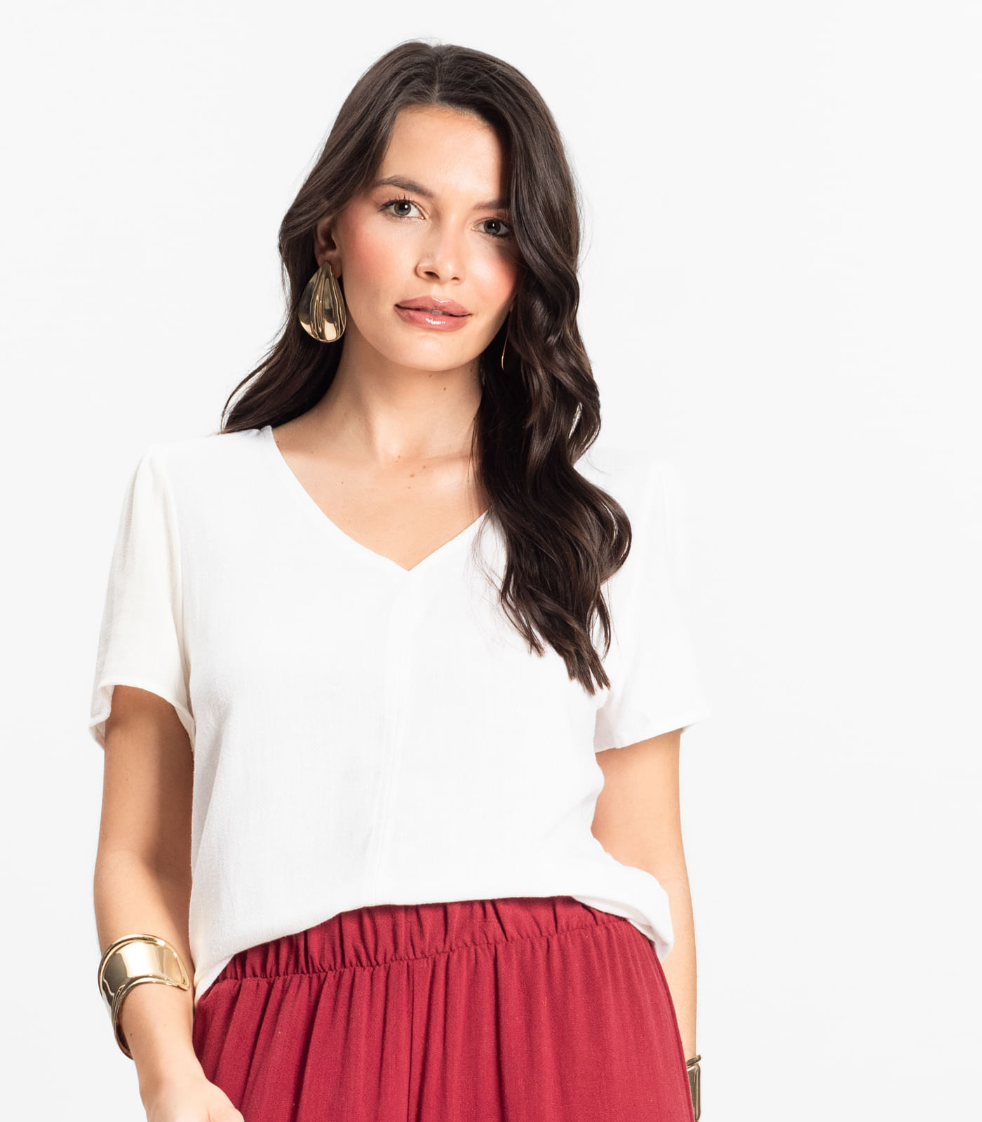 Blusa Feminina Comfy Select Branco - Imagem 2