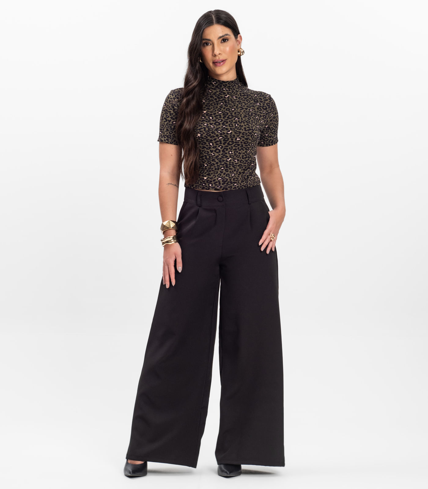 Blusa Feminina Infinita Cor Bege - Imagem 4