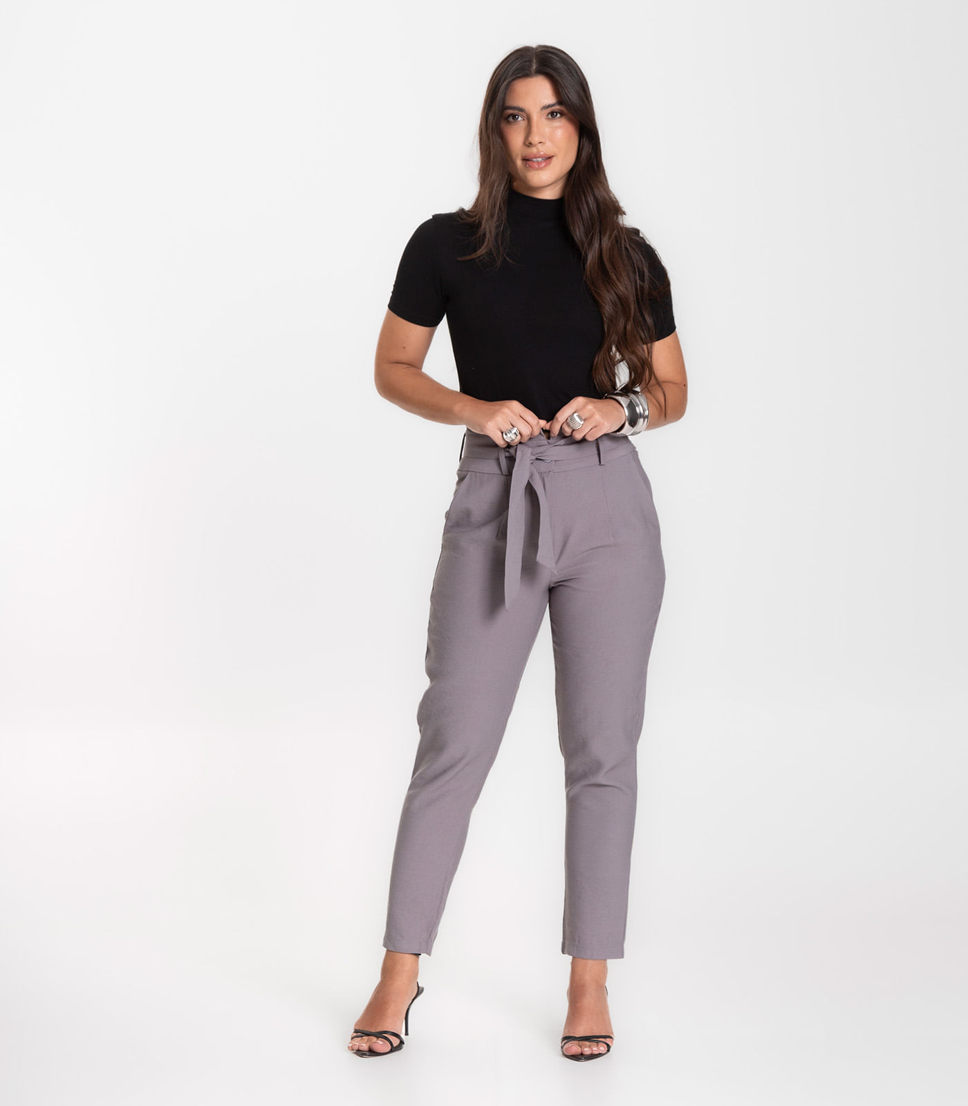 Calça Feminina Marrante Clochard Renaluci Cinza - Imagem 4