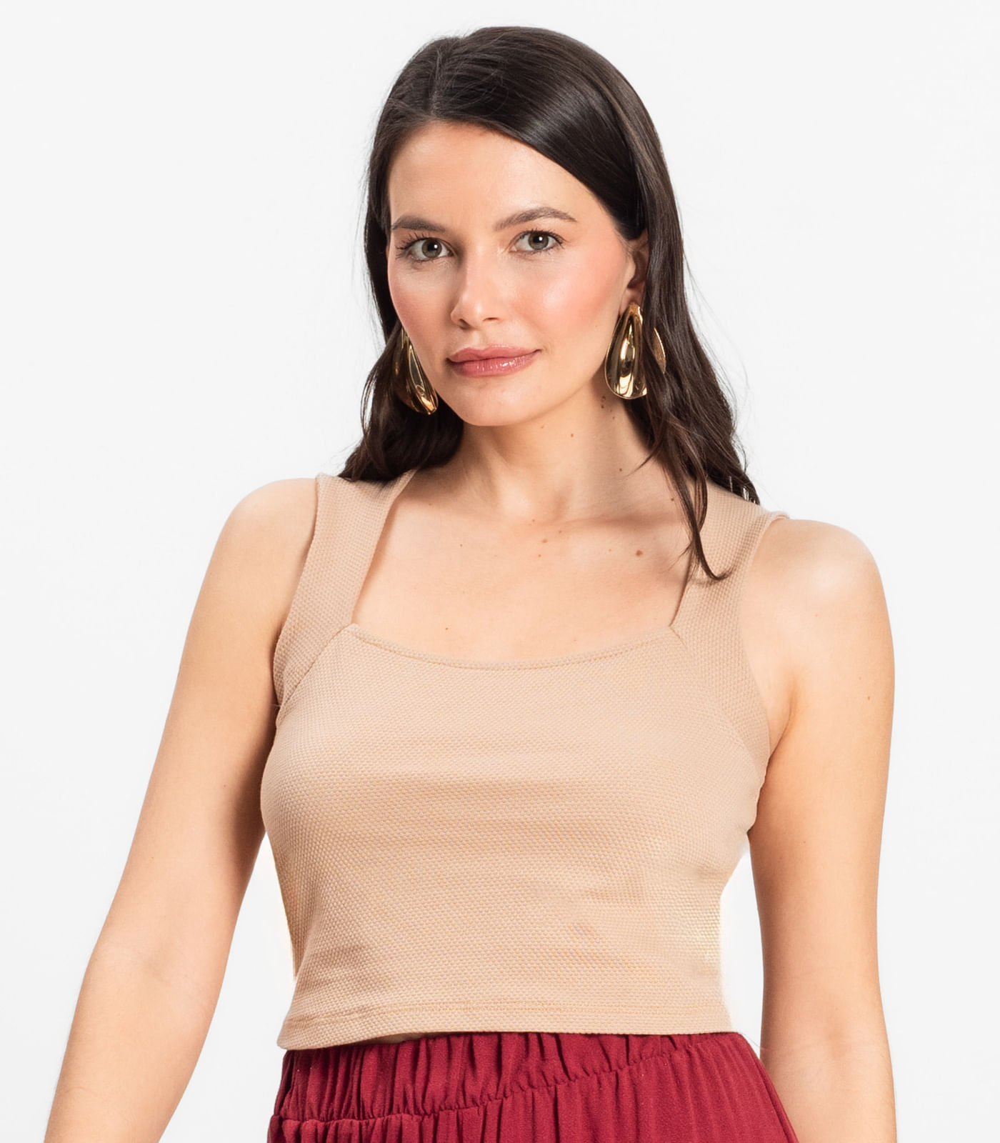 Cropped Feminino Select Marrom - Imagem 2
