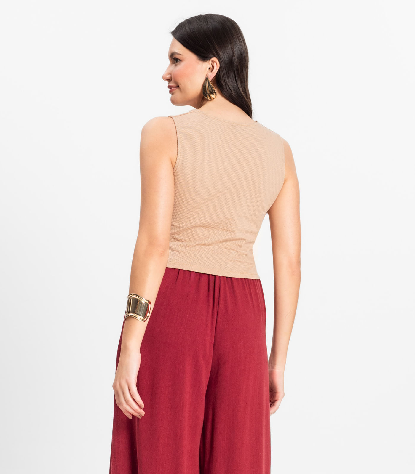 Cropped Feminino Select Marrom - Imagem 3