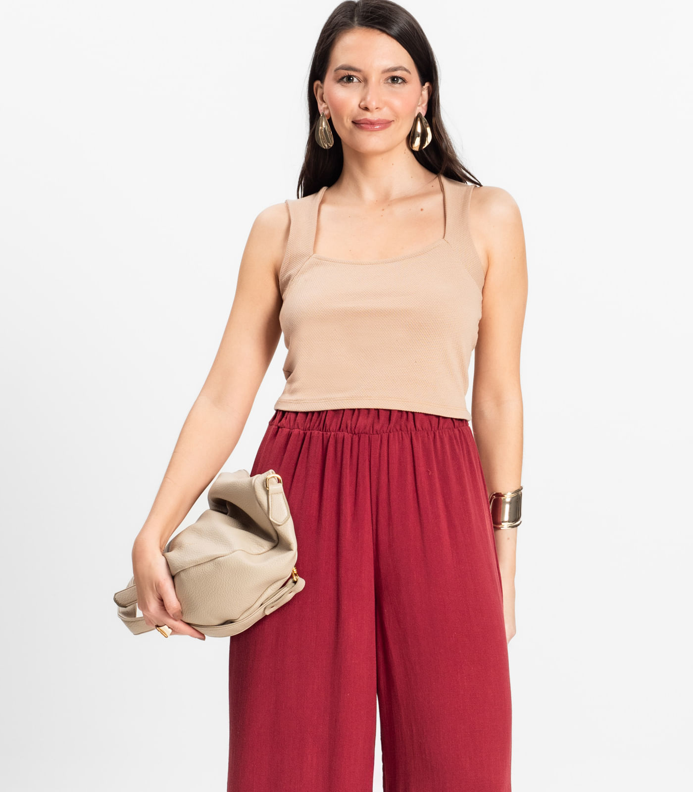 Cropped Feminino Select Marrom - Imagem 4