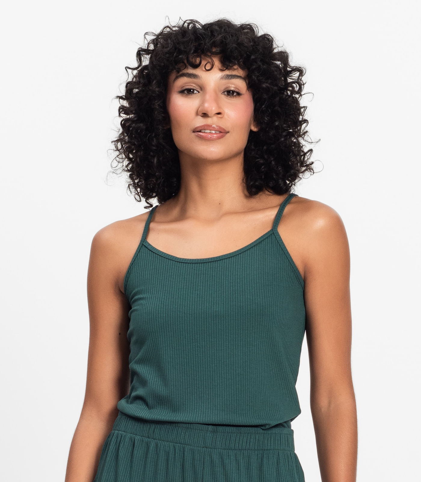 Pijama de Alça Feminino Select Verde - Imagem 2