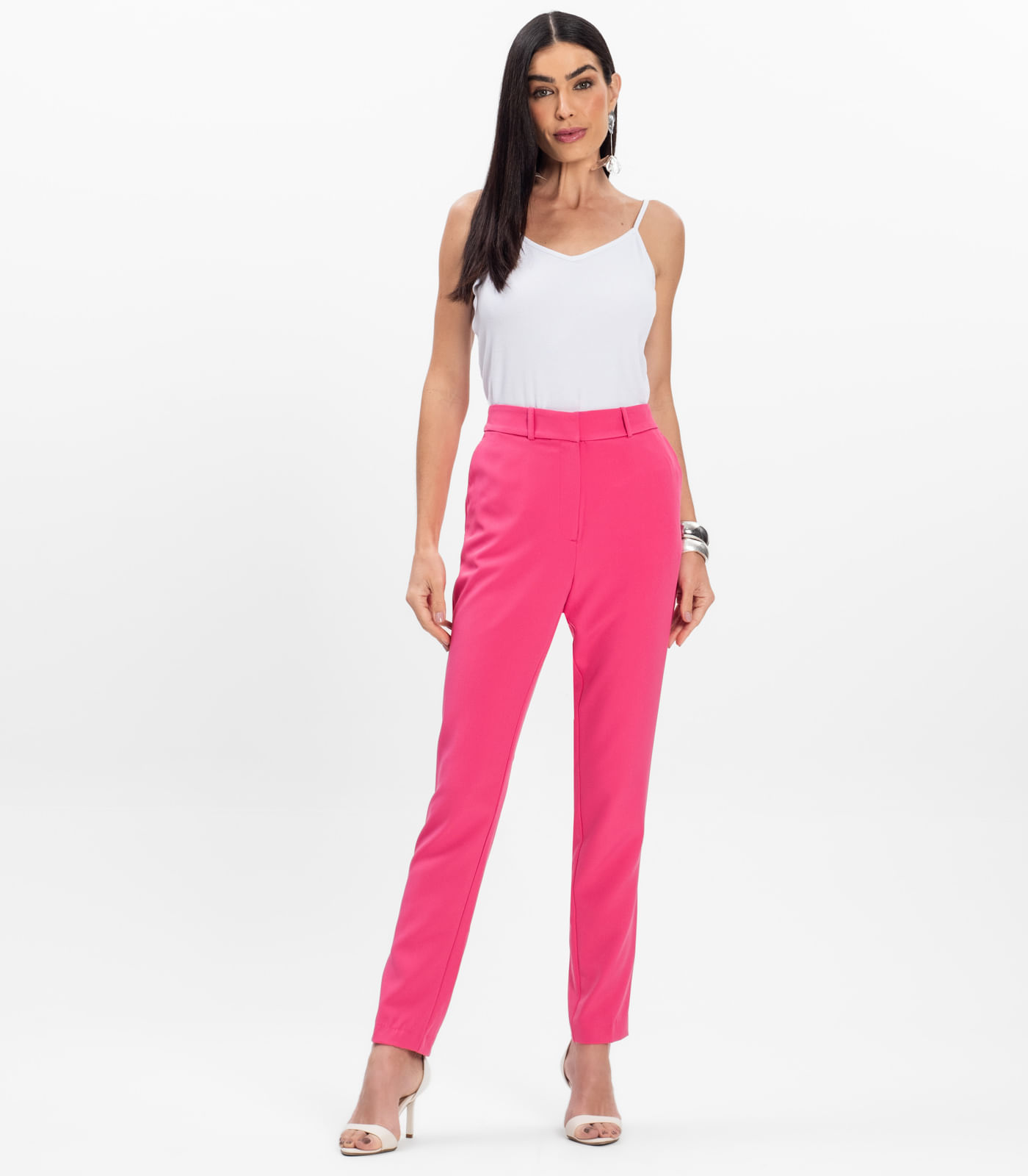 Blusa de Alça Infinita Cor Branco - Imagem 4