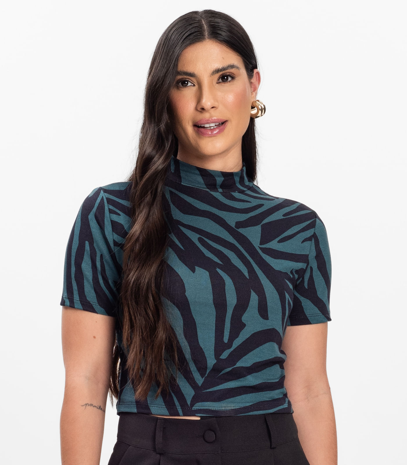 Blusa Feminina Infinita Cor Verde - Imagem 2