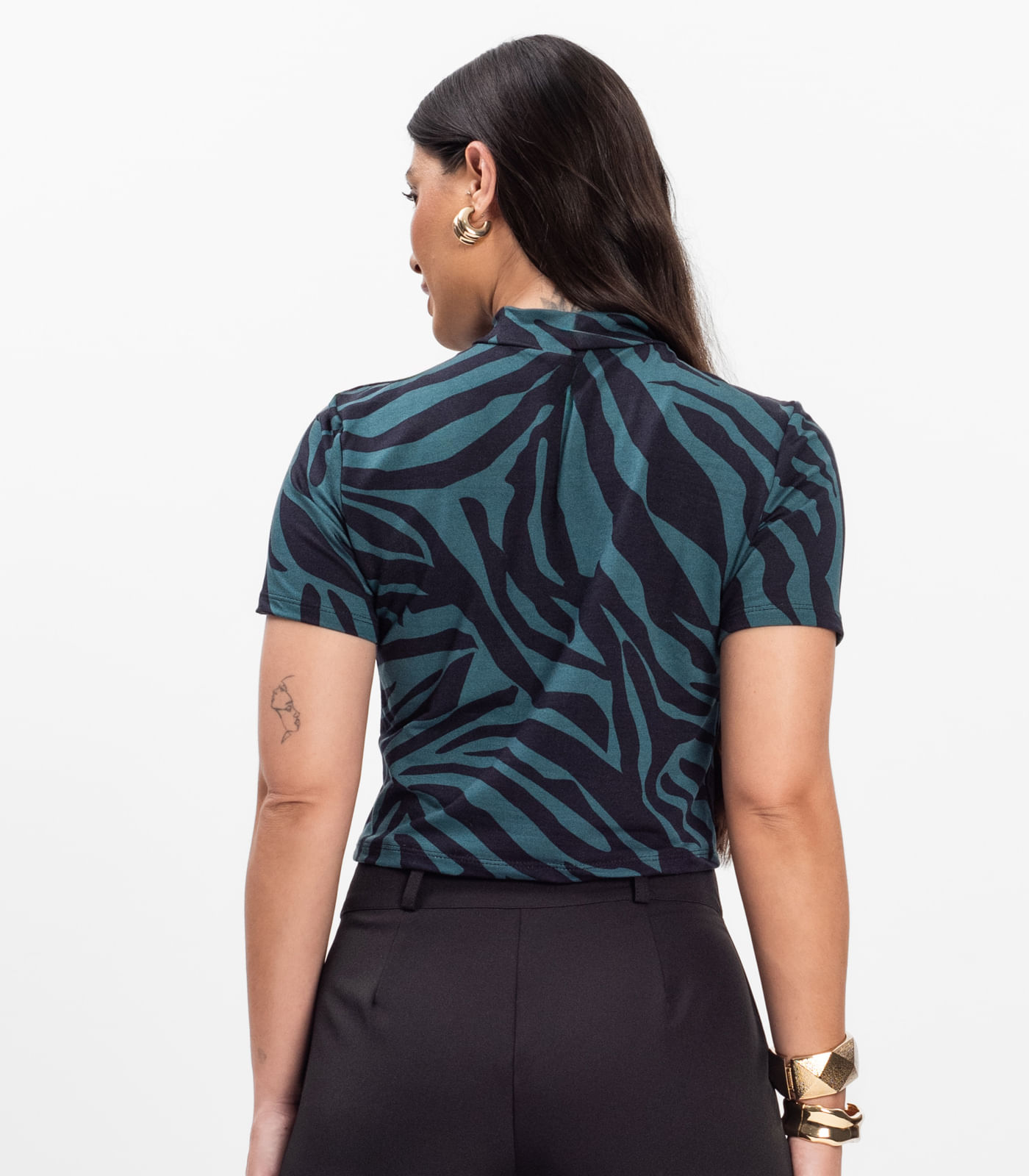 Blusa Feminina Infinita Cor Verde - Imagem 3