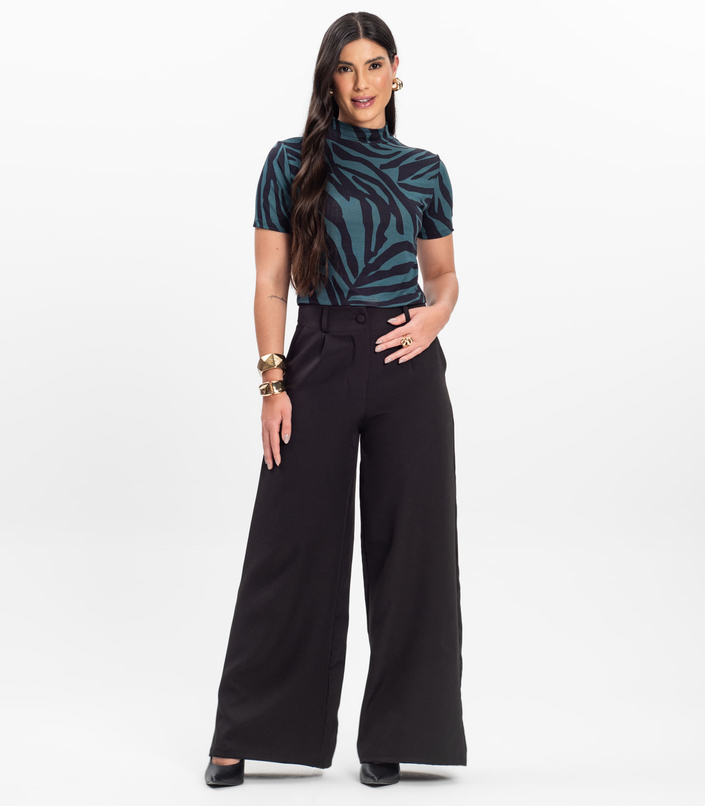 Blusa Feminina Infinita Cor Verde - Imagem 4