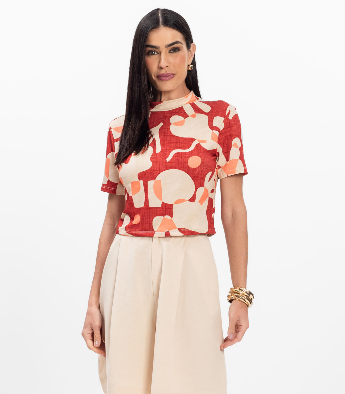 Blusa Feminina Infinita Cor Laranja