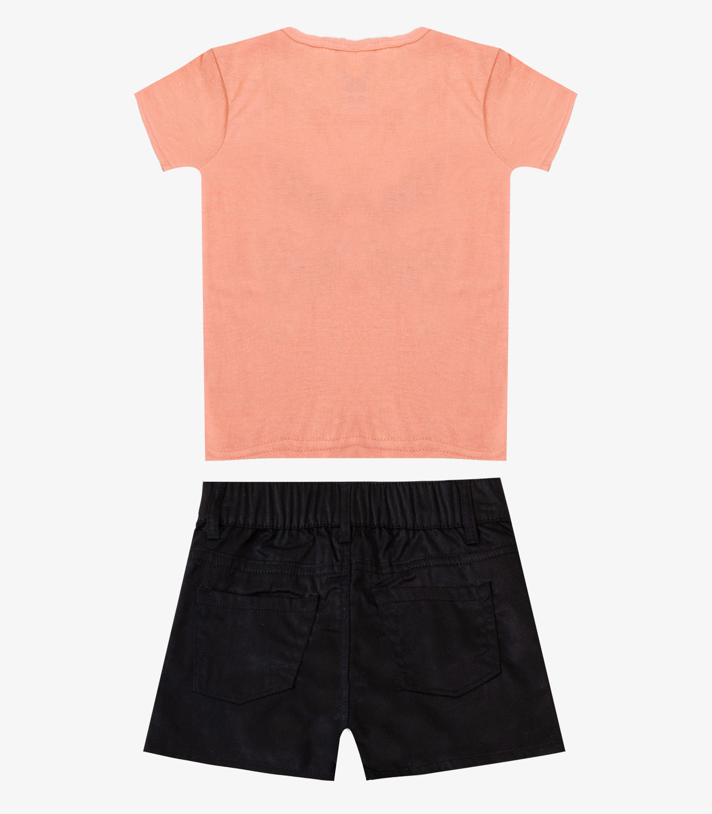 Conjunto Infantil Blusa Com Shorts Rovi Kids Rosa - Imagem 4