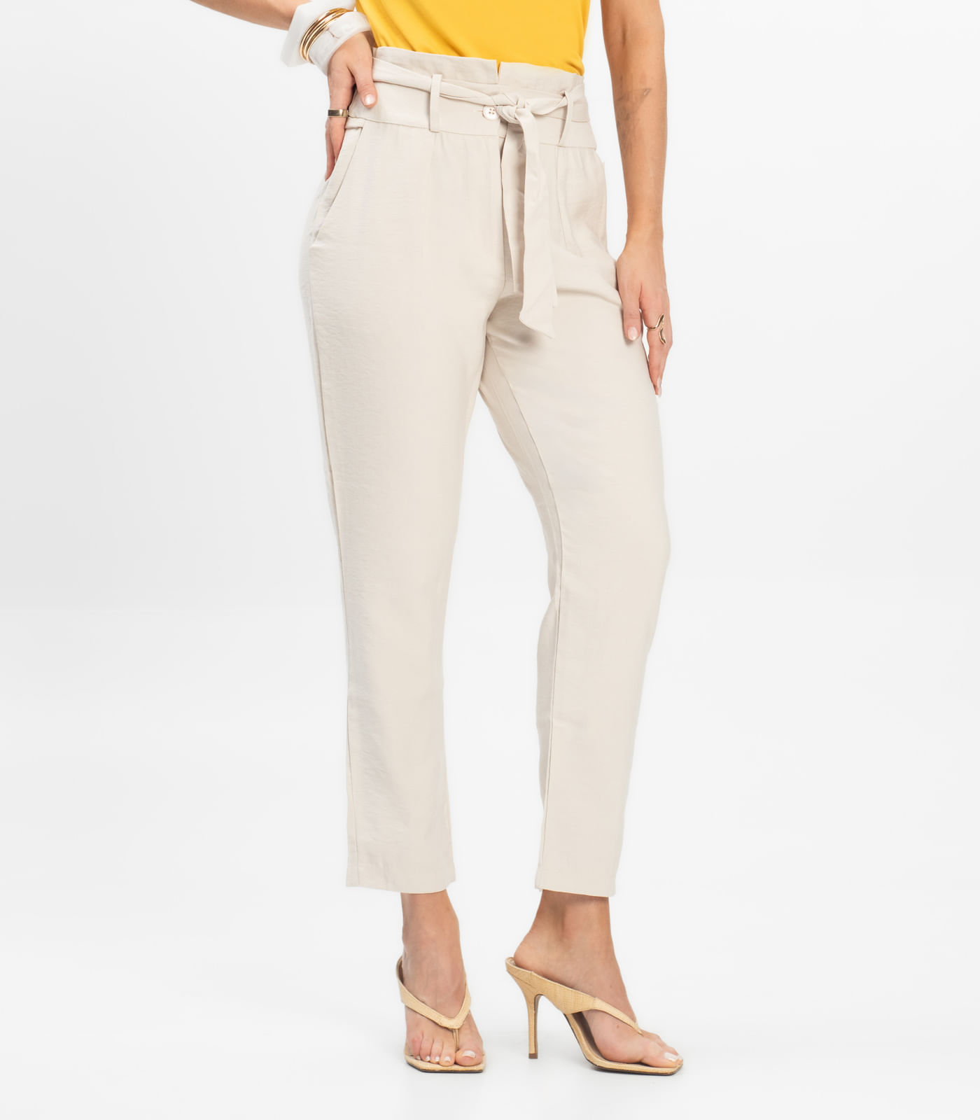 Calça Feminina Marrante Clochard Renaluci Bege - Imagem 2