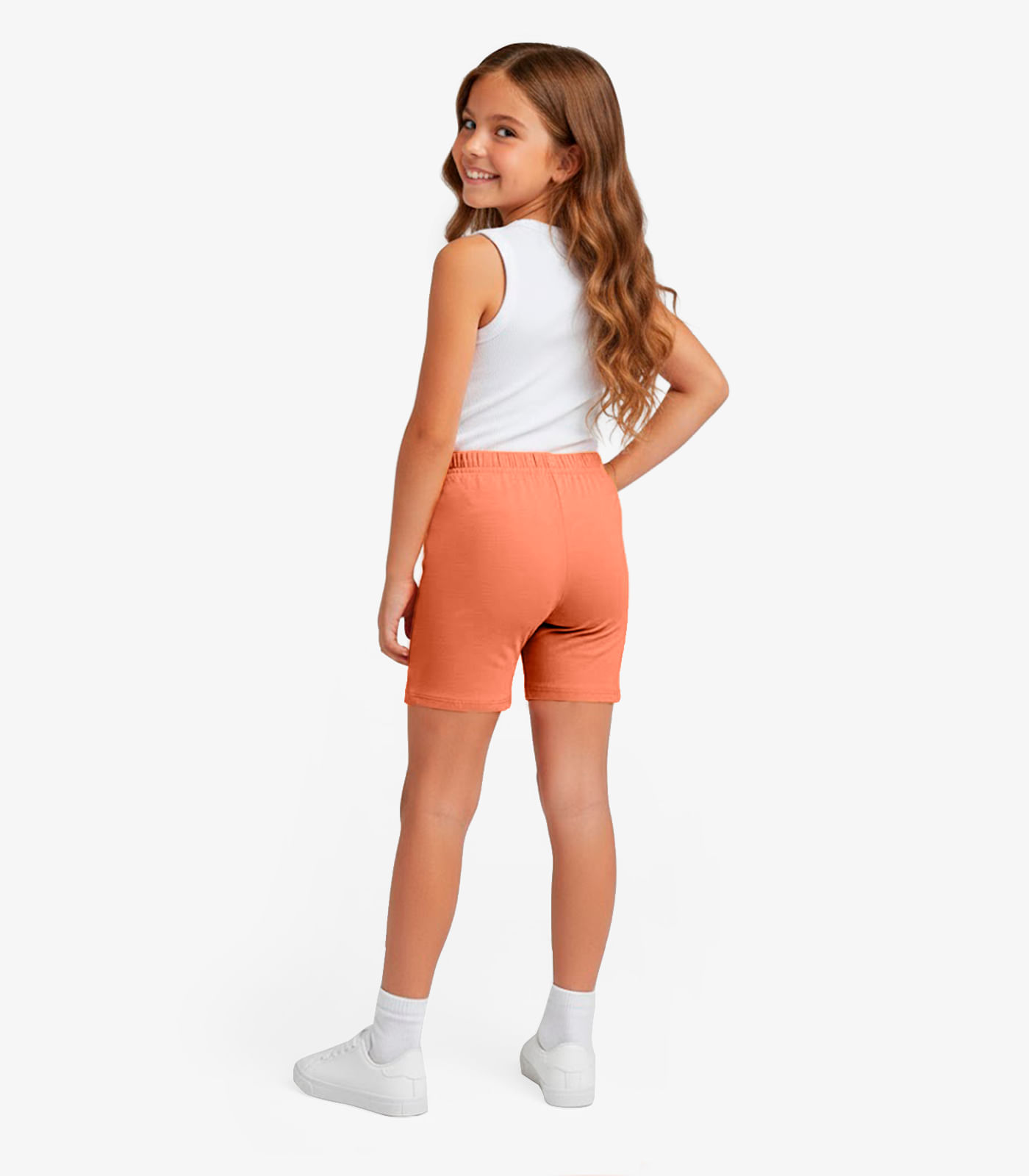 Bermuda Ciclista Infantil Básica Soletex Marrom - Imagem 26