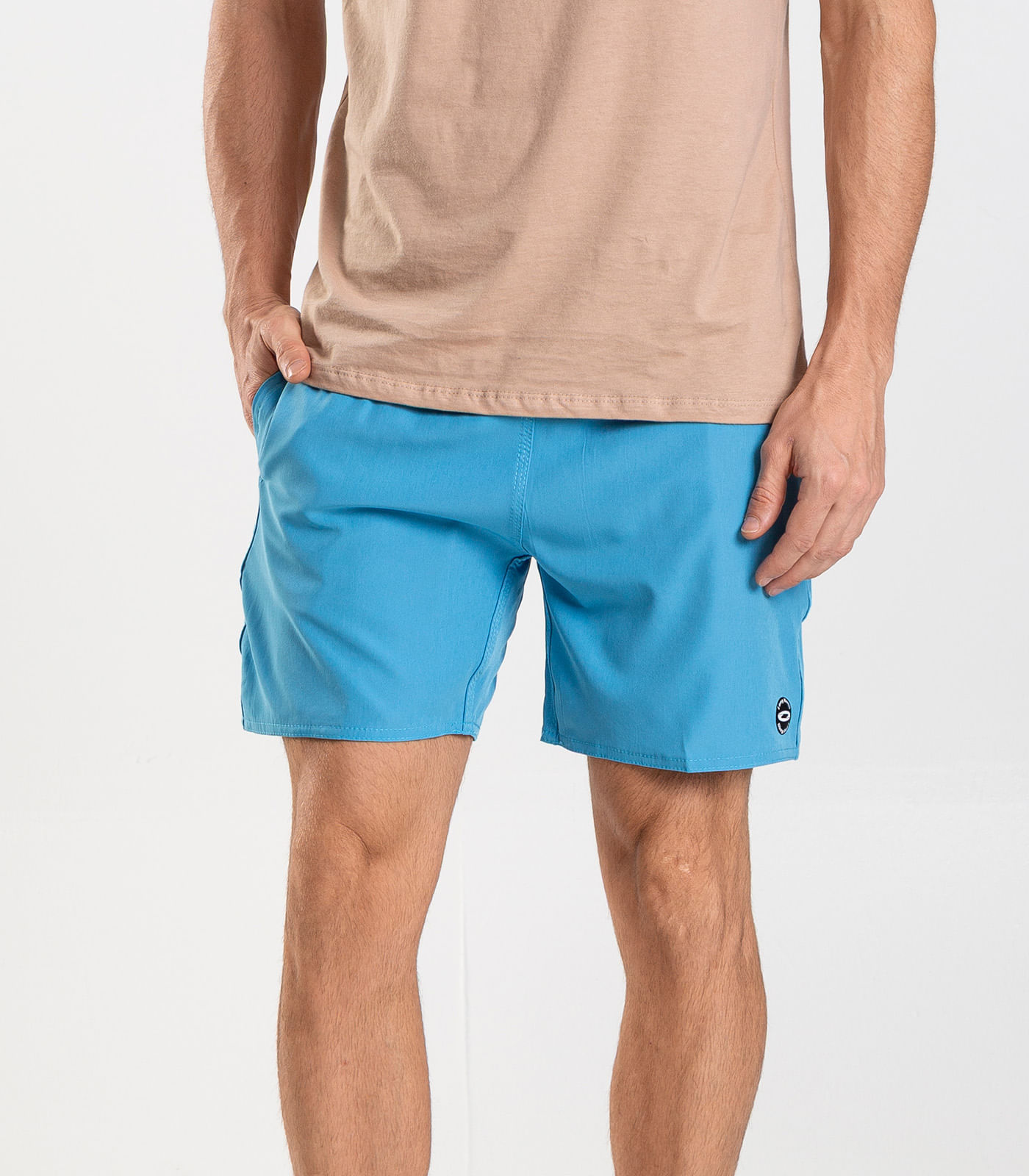 Bermuda Masculina Lisa De Microfibra Long Bong Azul - Imagem 7