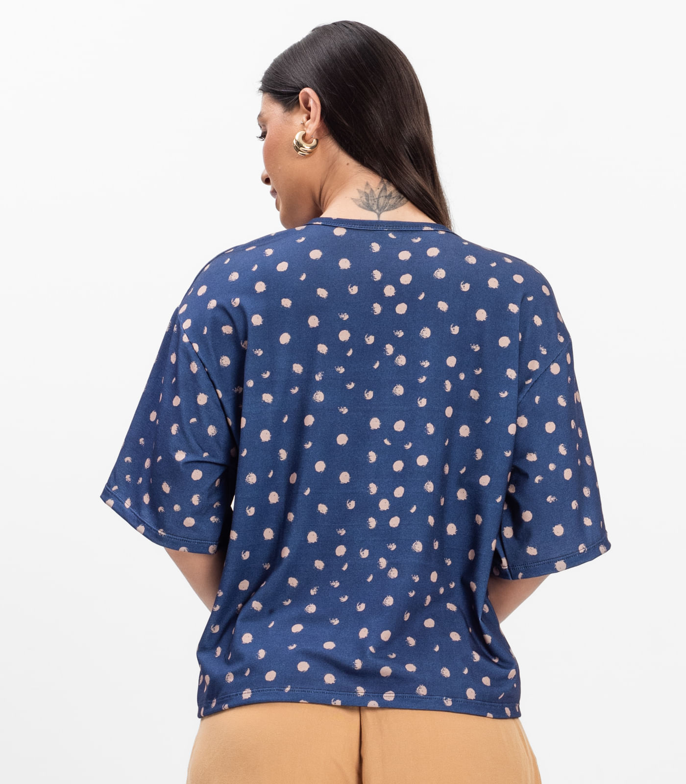 Blusa Feminina Devote V Infinita Cor Roxo - Imagem 3