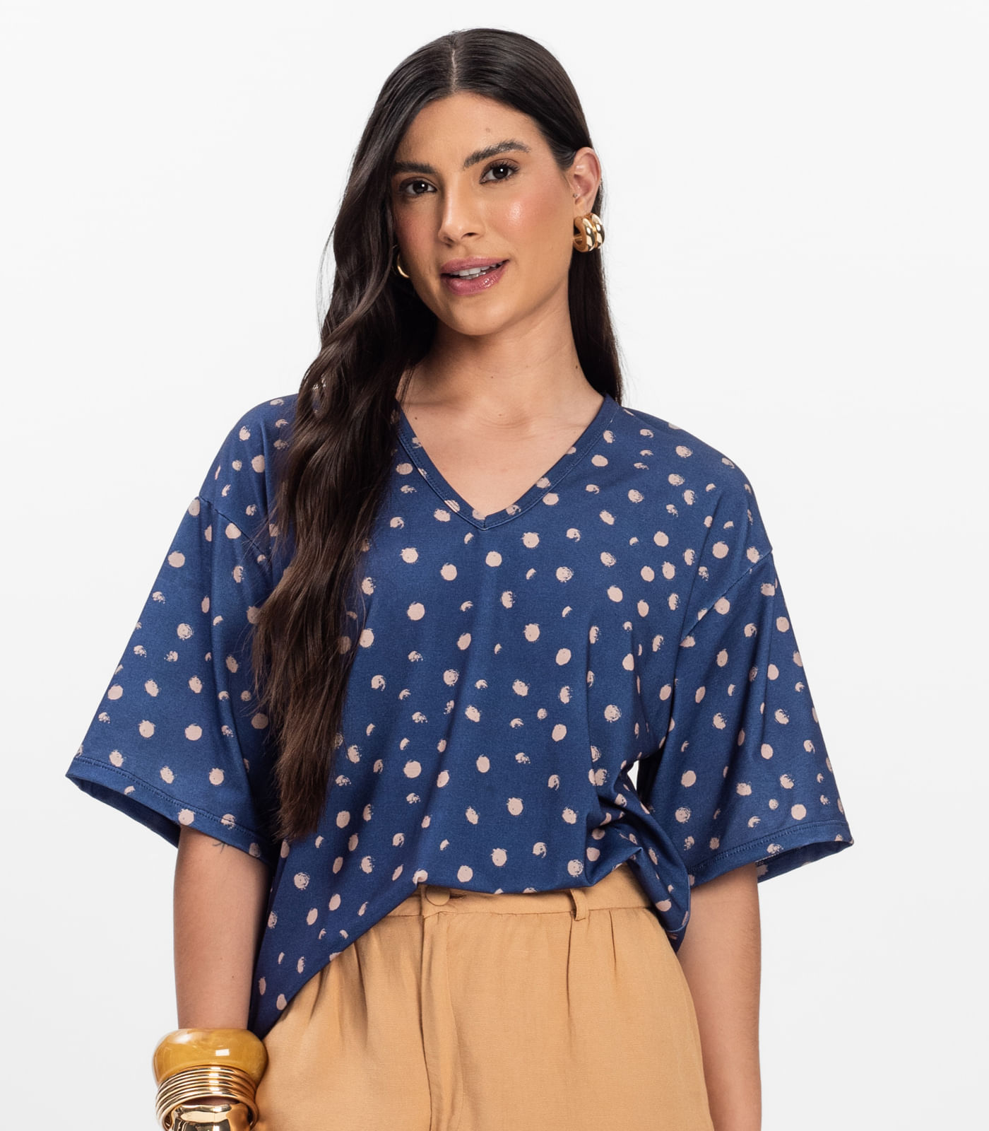 Blusa Feminina Devote V Infinita Cor Roxo - Imagem 6