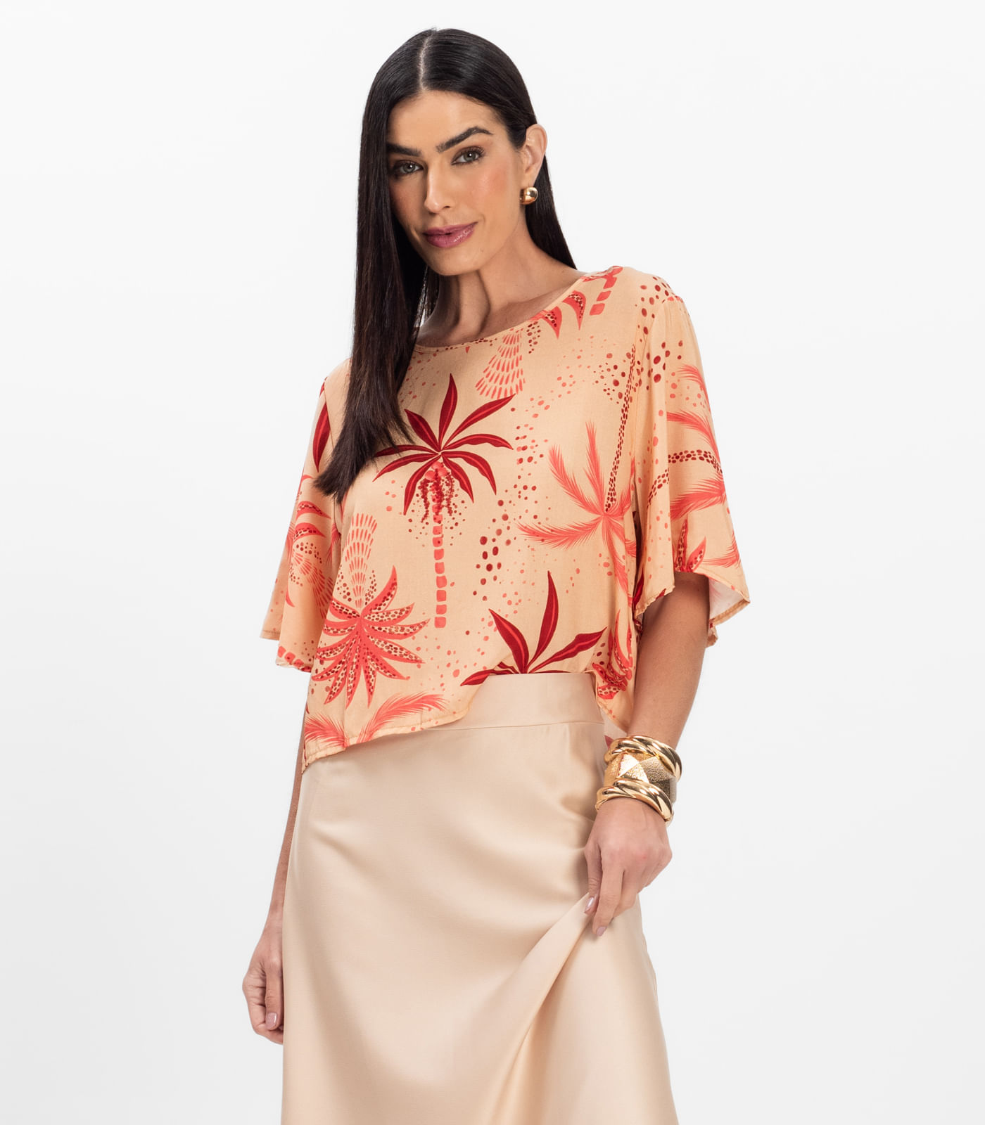 Blusa Feminina em Tecido Infinita Cor Rosa - Imagem 9