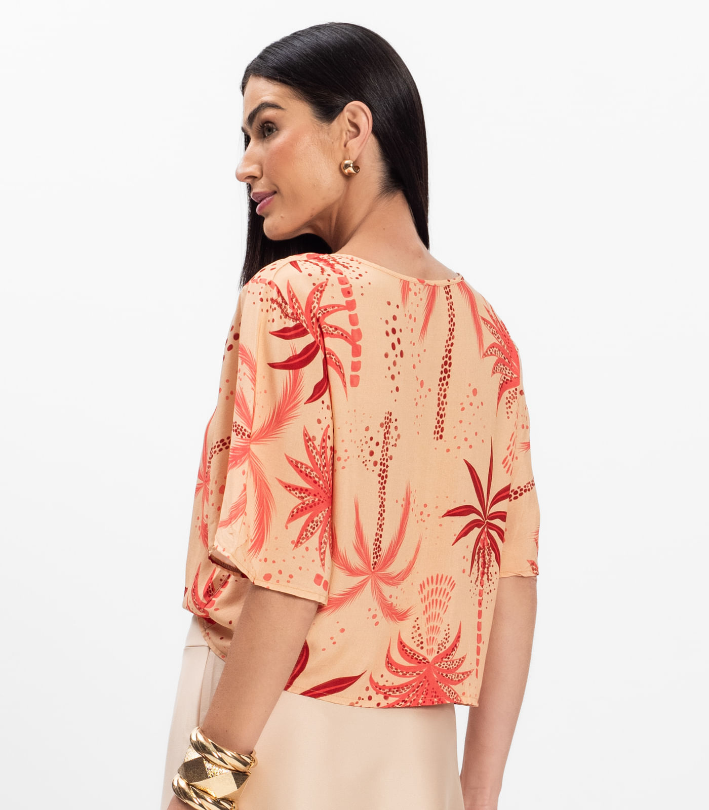 Blusa Feminina em Tecido Infinita Cor Rosa - Imagem 11