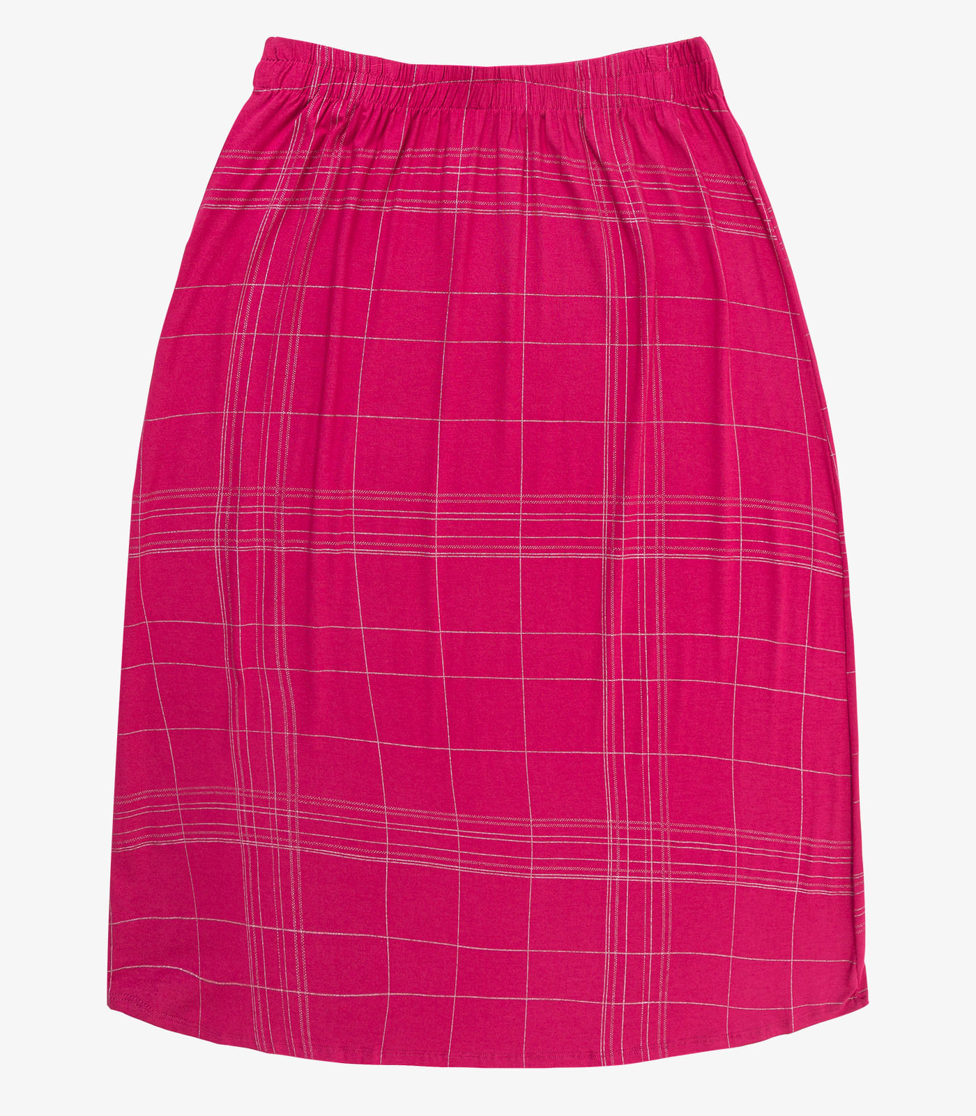 Saia Midi Plus Size Infinita Cor Vermelho - Imagem 12