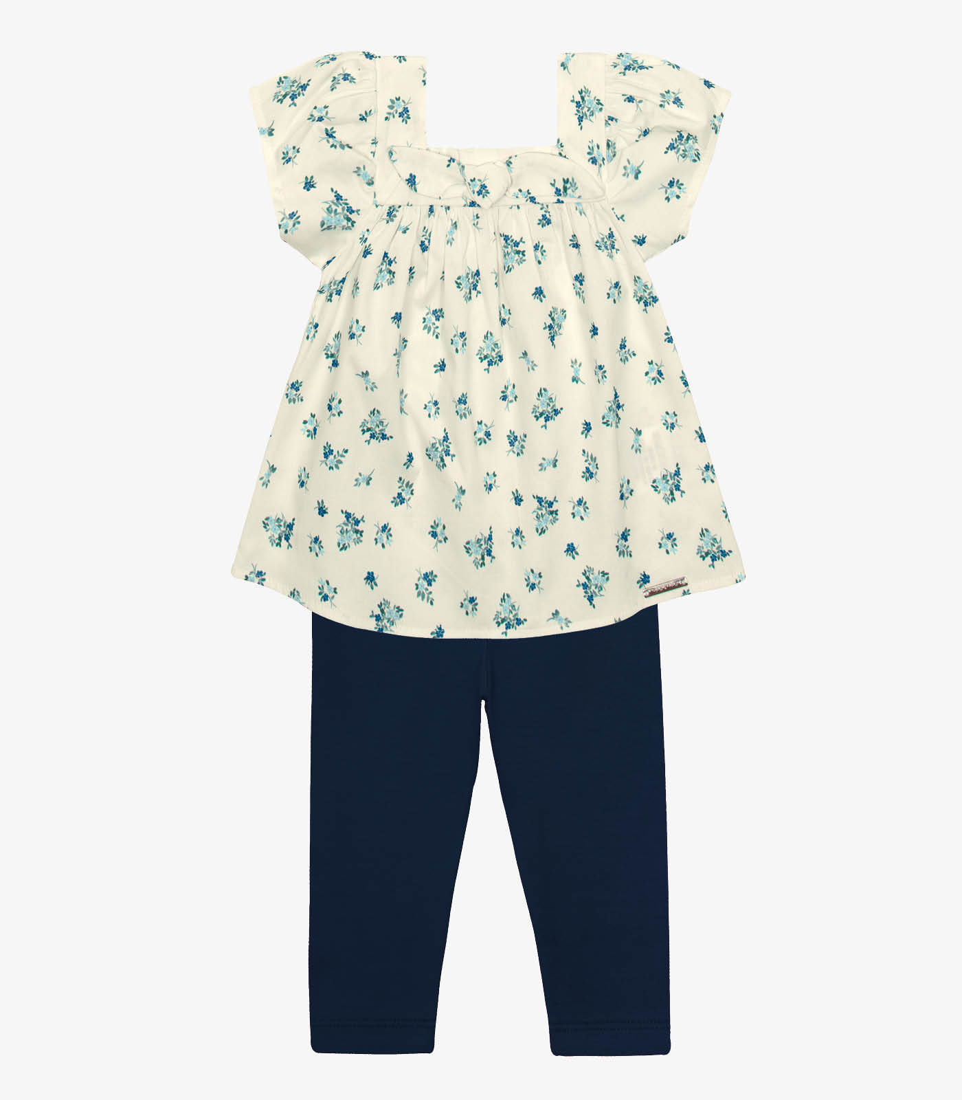 Conjunto Infantil Bata Com Legging Trick Nick Bege - Imagem 3