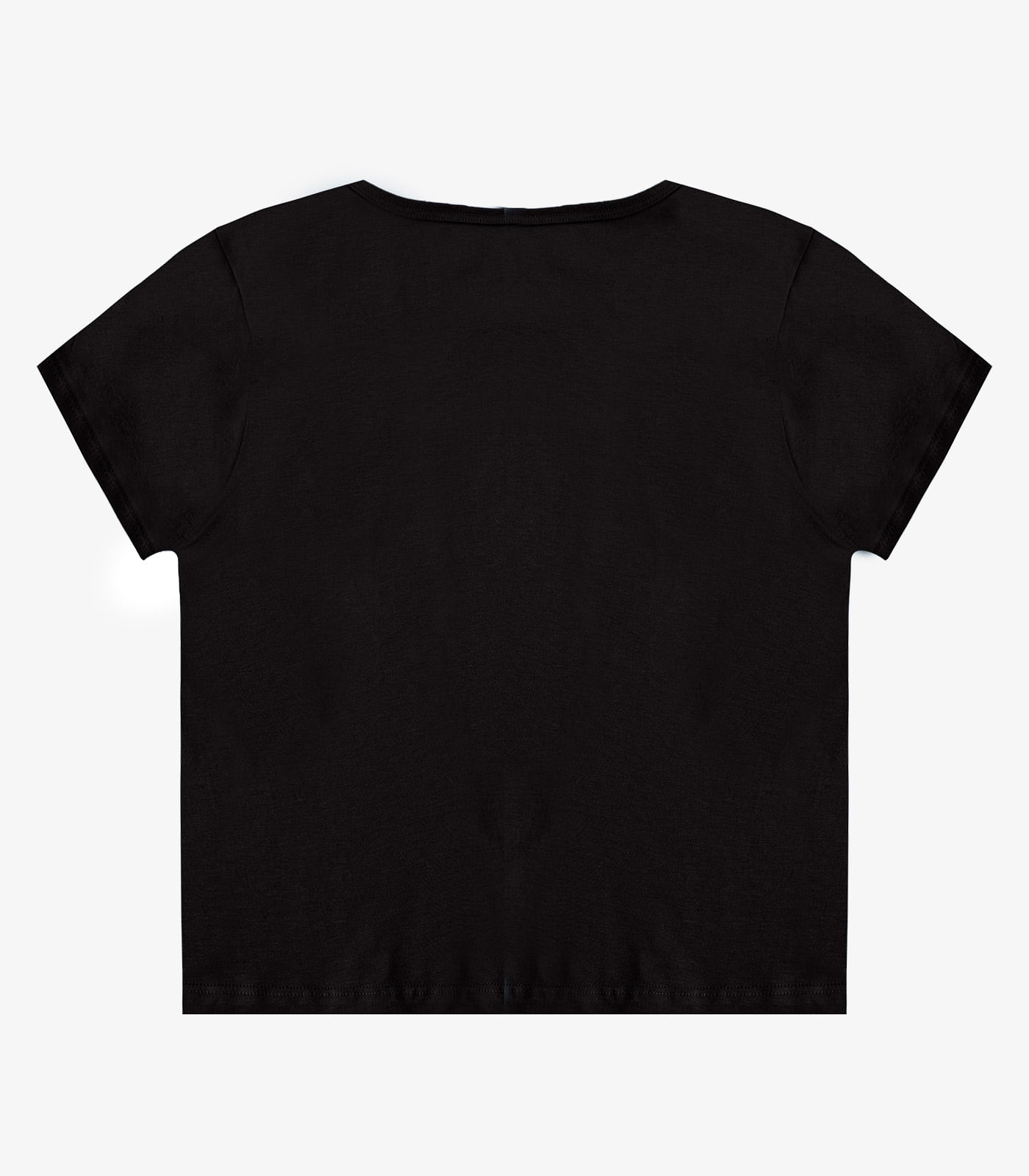 Blusa Feminina Manga Curta Estampada Select Preto - Imagem 6