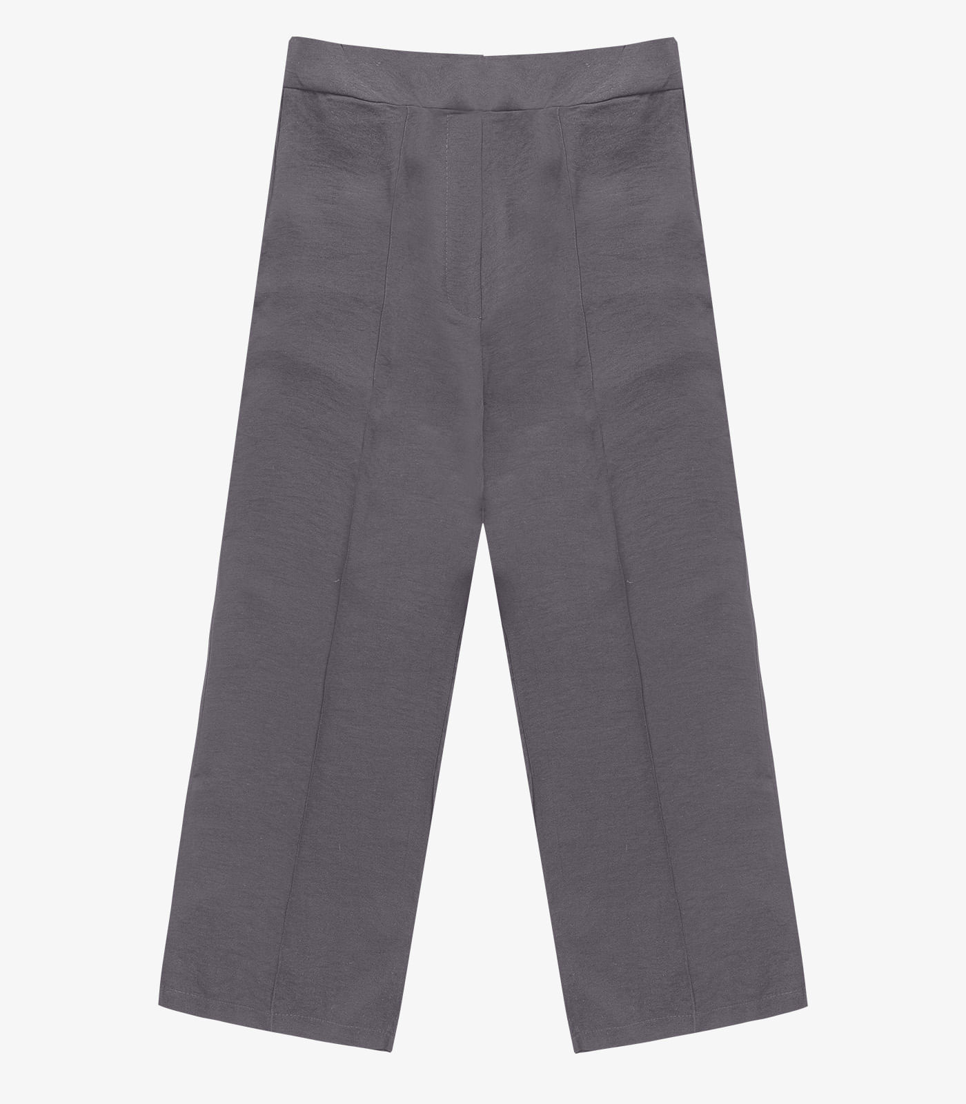 Calça Feminina Pantalona Plus Size Renaluci Cinza - Imagem 7