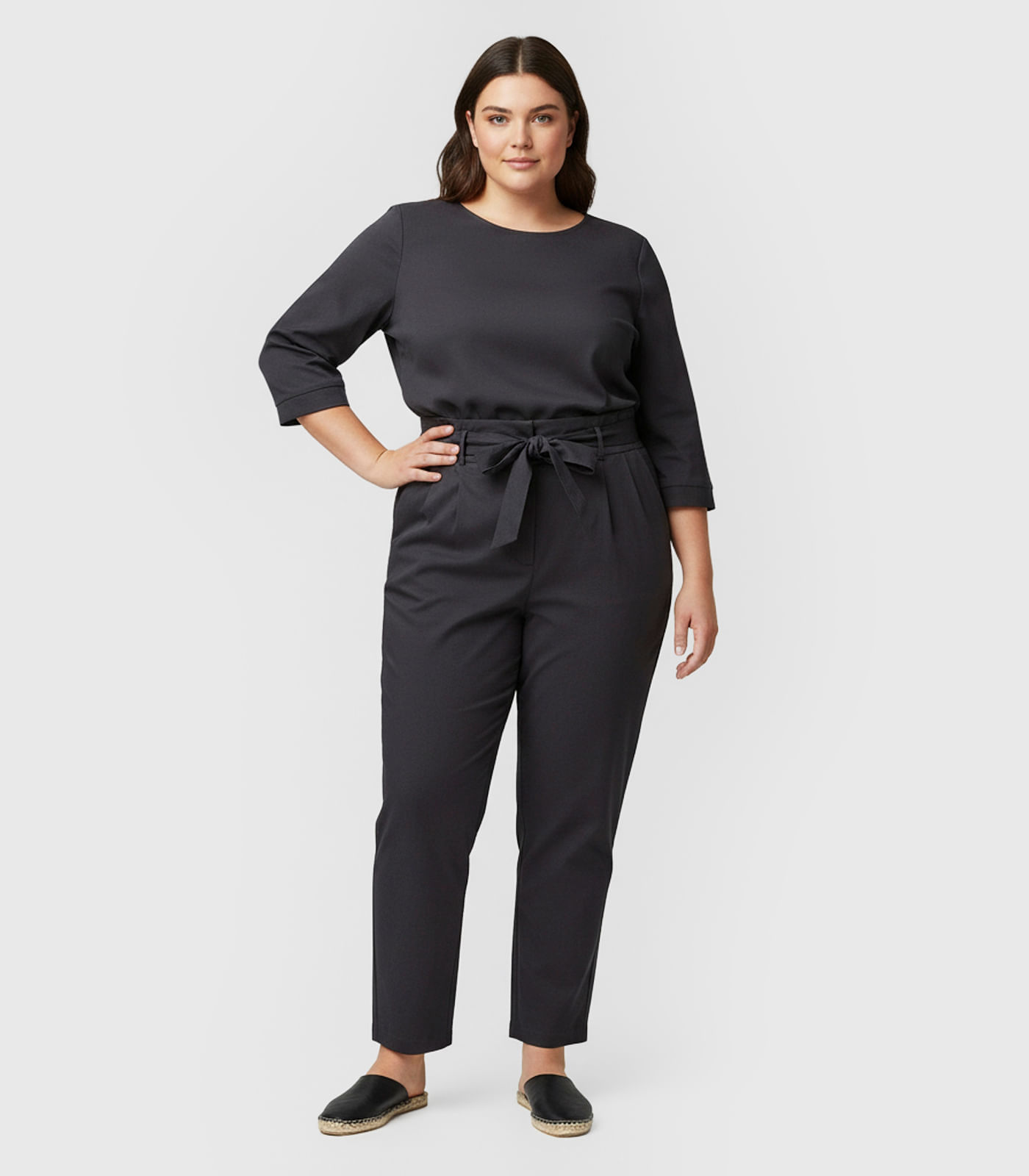 Calça Feminina Plus Size Marrante Renaluci Preto - Imagem 9