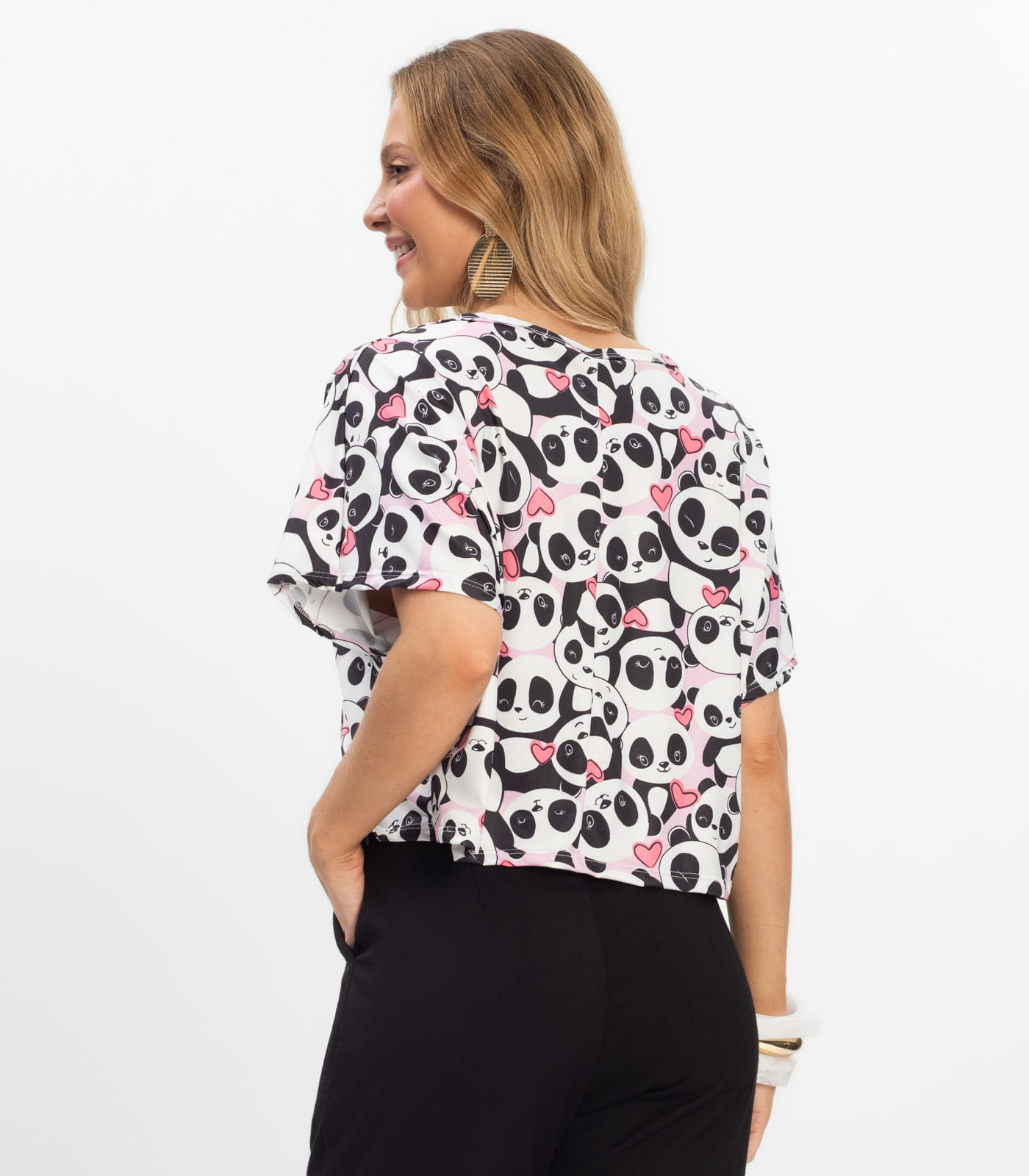 Blusa Feminina em Liganete Infinita Cor Rosa - Imagem 7