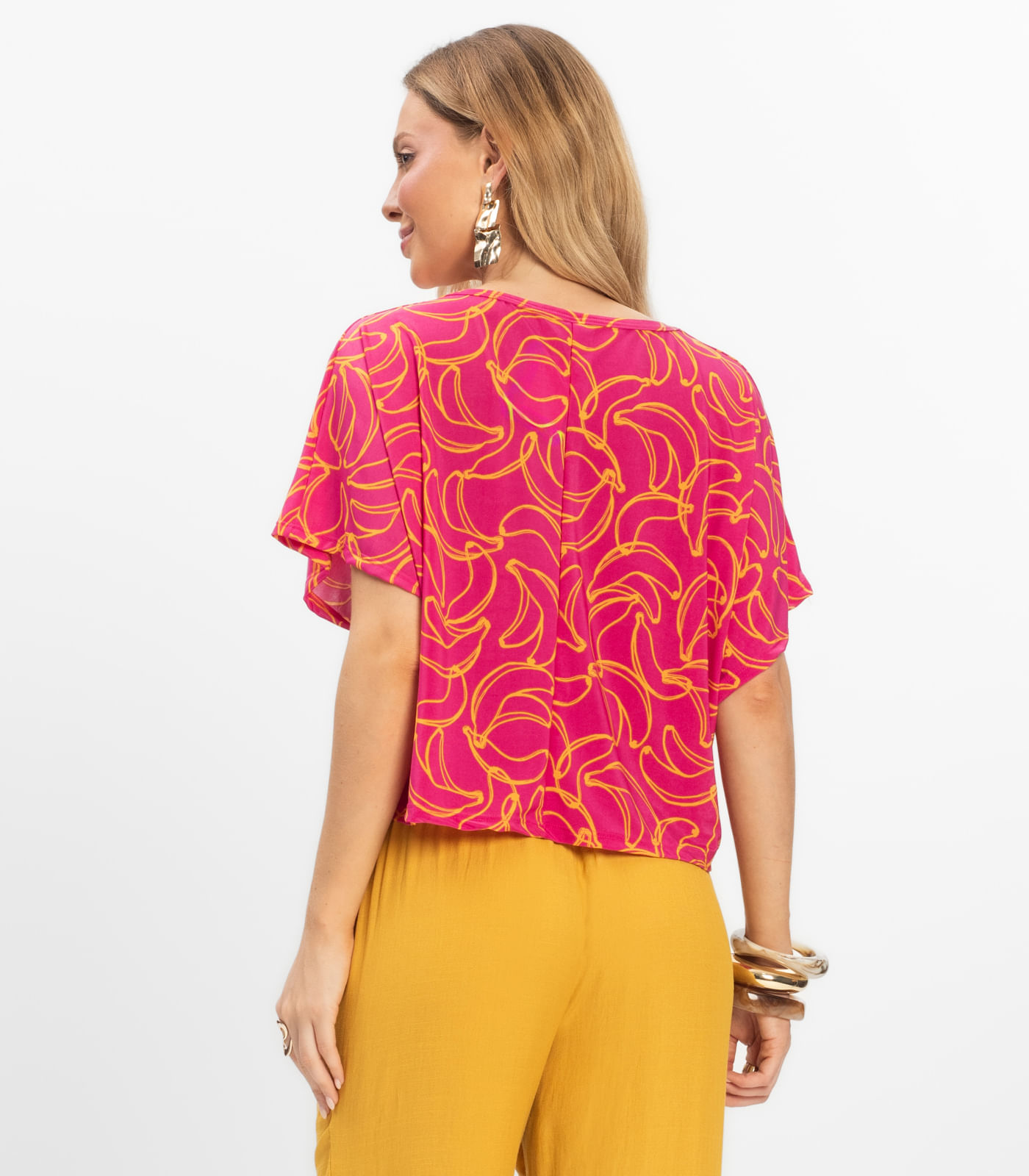 Blusa Feminina em Liganete Infinita Cor Rosa - Imagem 3