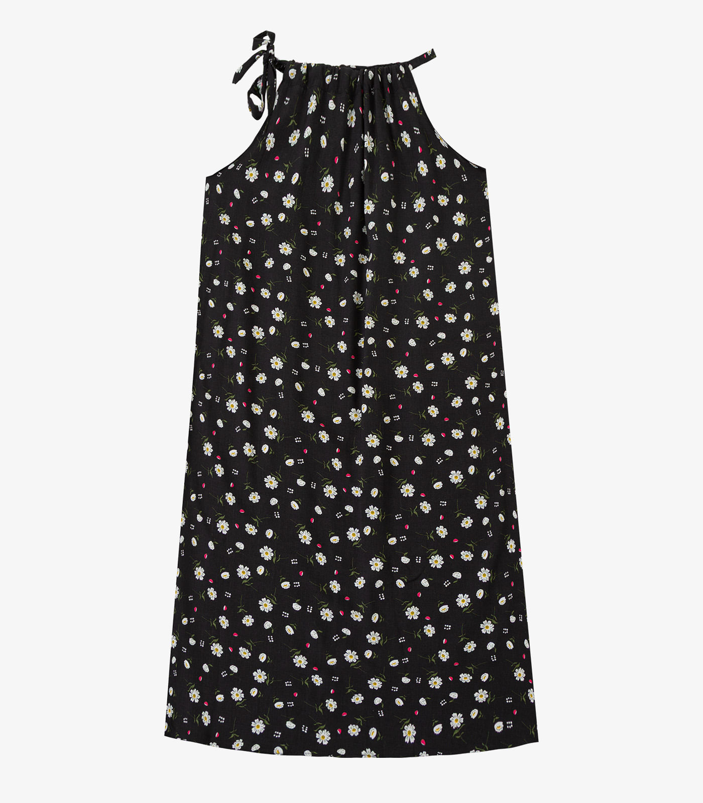 Vestido Curto Feminino Em Viscolinho Select Preto - Imagem 3