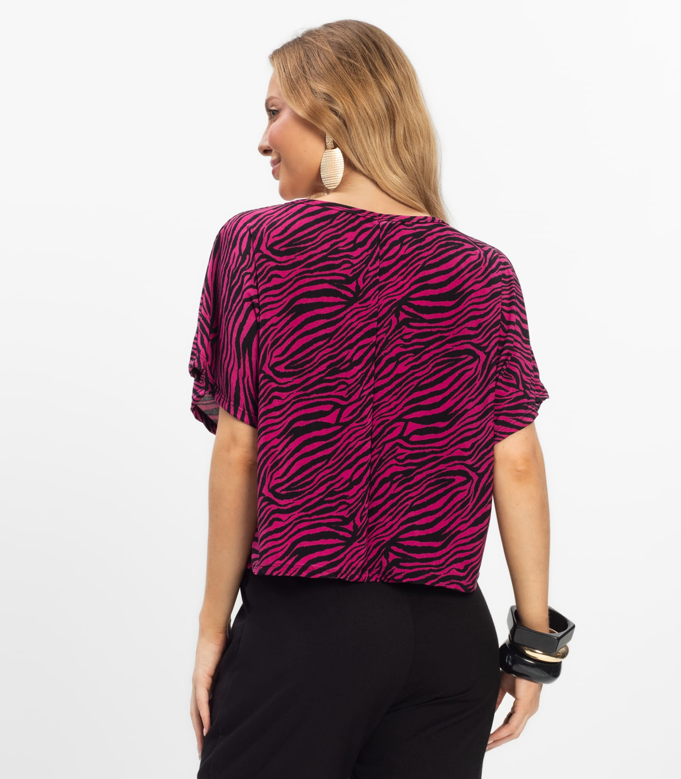 Blusa Feminina em Liganete Infinita Cor Rosa - Imagem 7