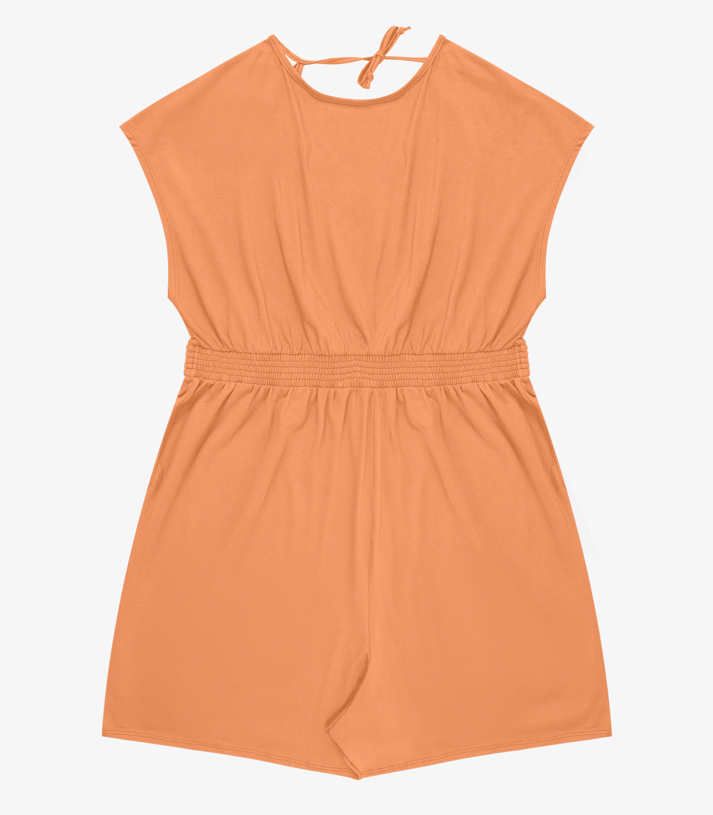 Macaquinho Feminino Malha Visco Infinita Cor Laranja