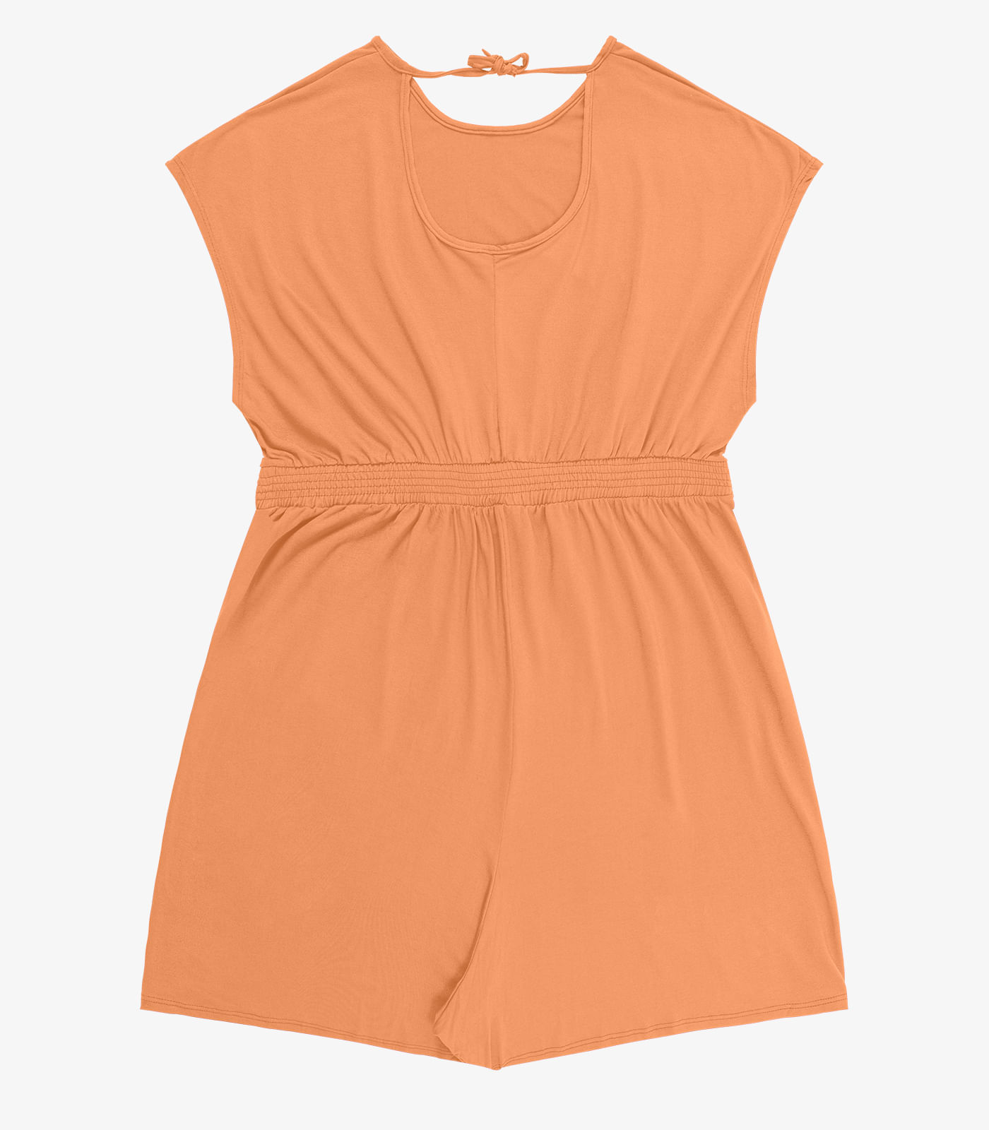 Macaquinho Feminino Malha Visco Infinita Cor Laranja - Imagem 4