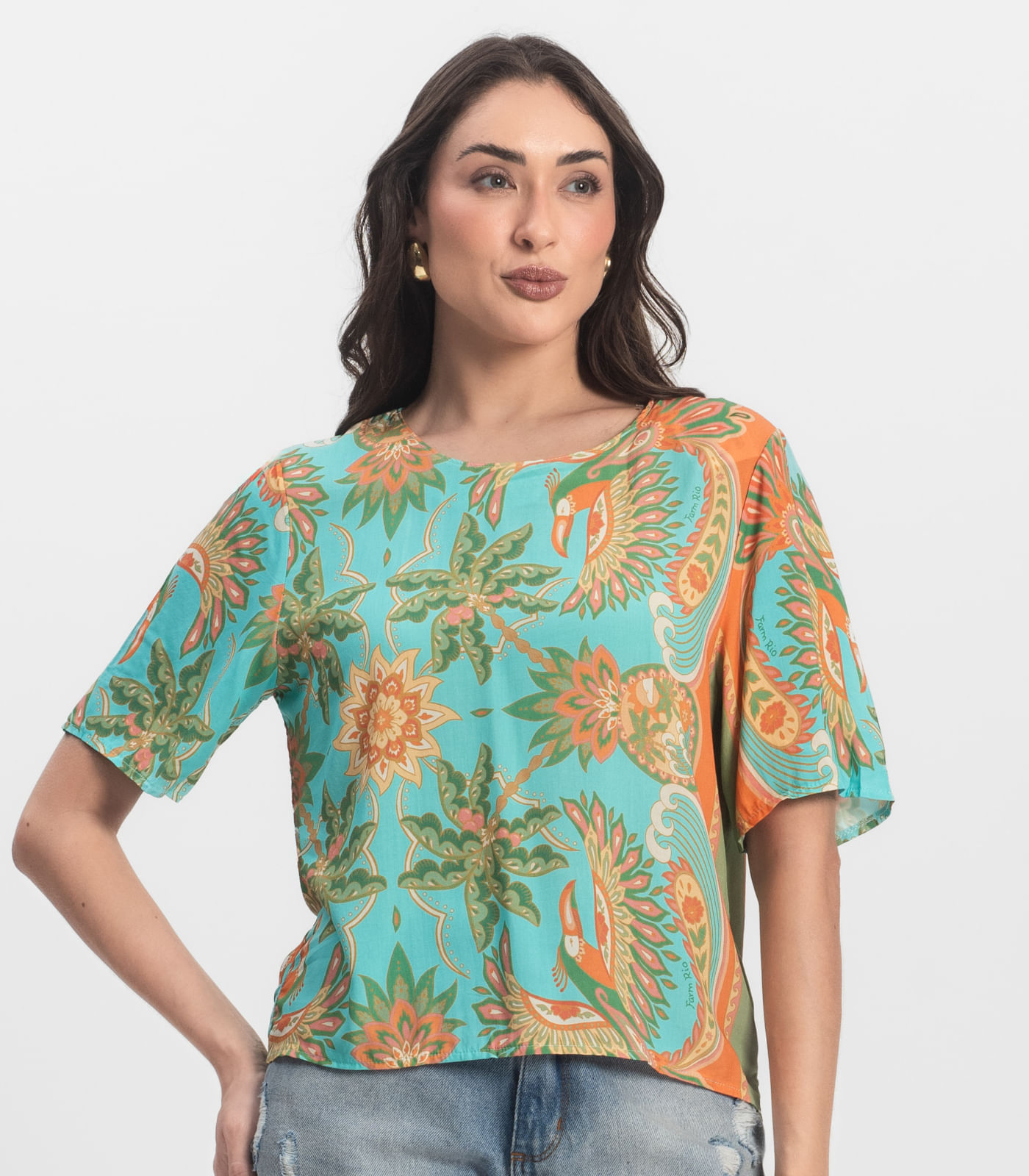 Blusa Feminina Infinita Cor Azul - Imagem 6