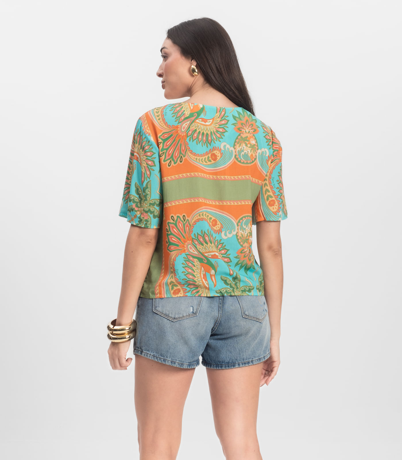 Blusa Feminina Infinita Cor Azul - Imagem 15