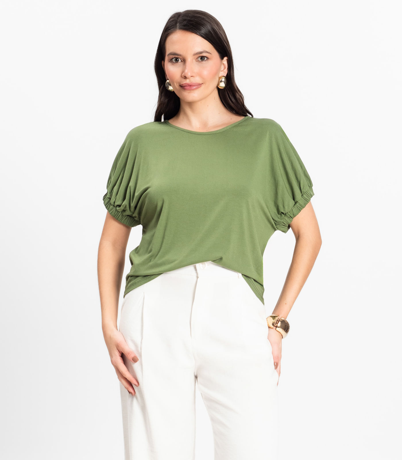 Blusa Viscose Infinita Cor Verde