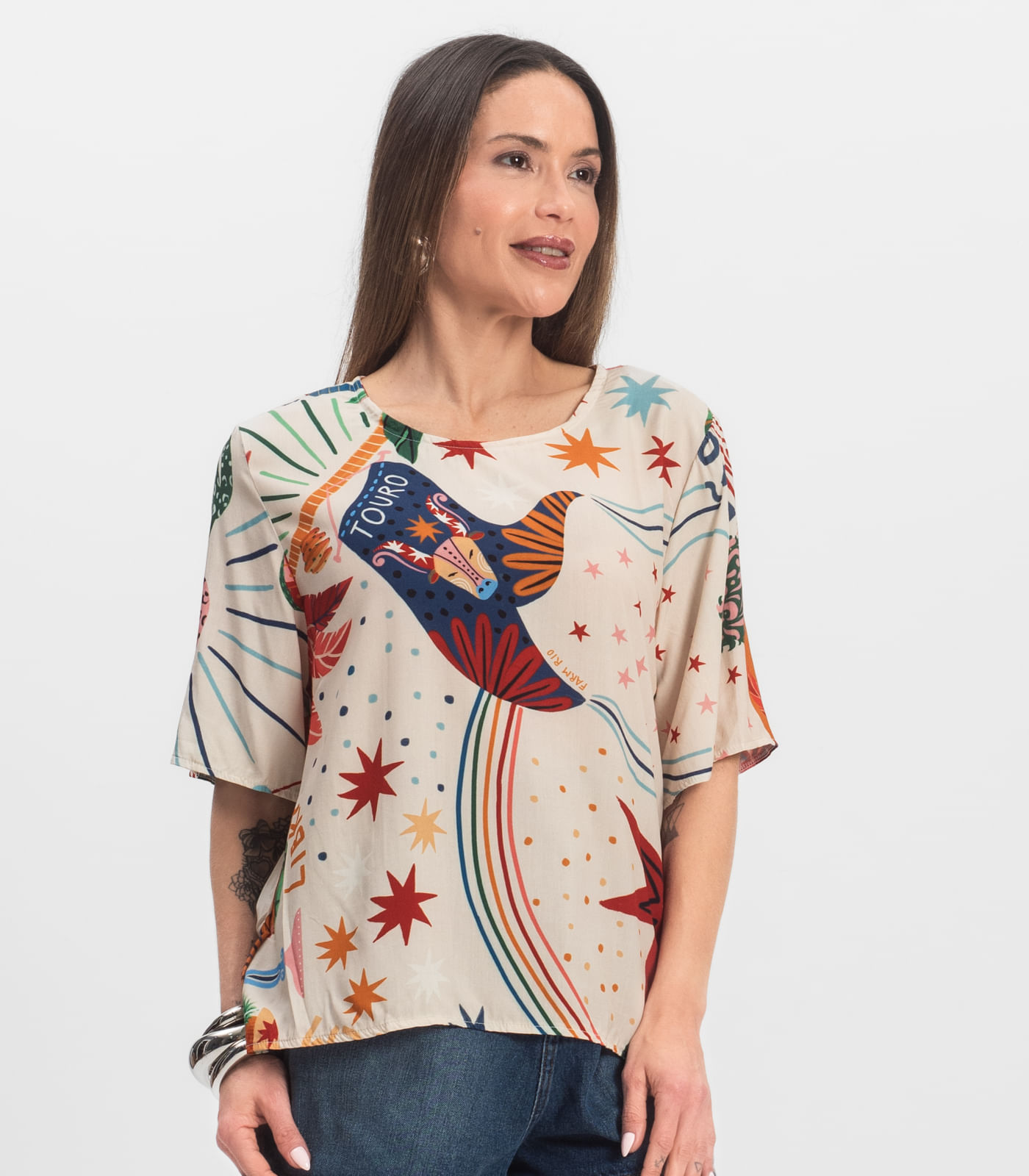 Blusa Feminina Infinita Cor Branco - Imagem 6