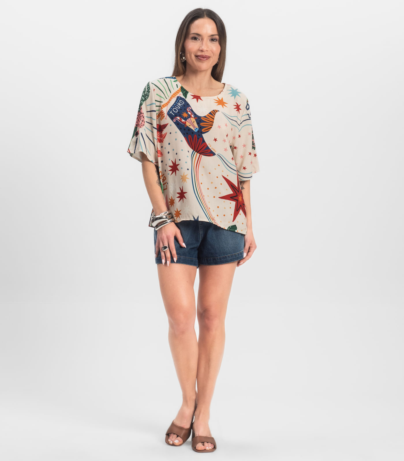 Blusa Feminina Infinita Cor Branco - Imagem 8