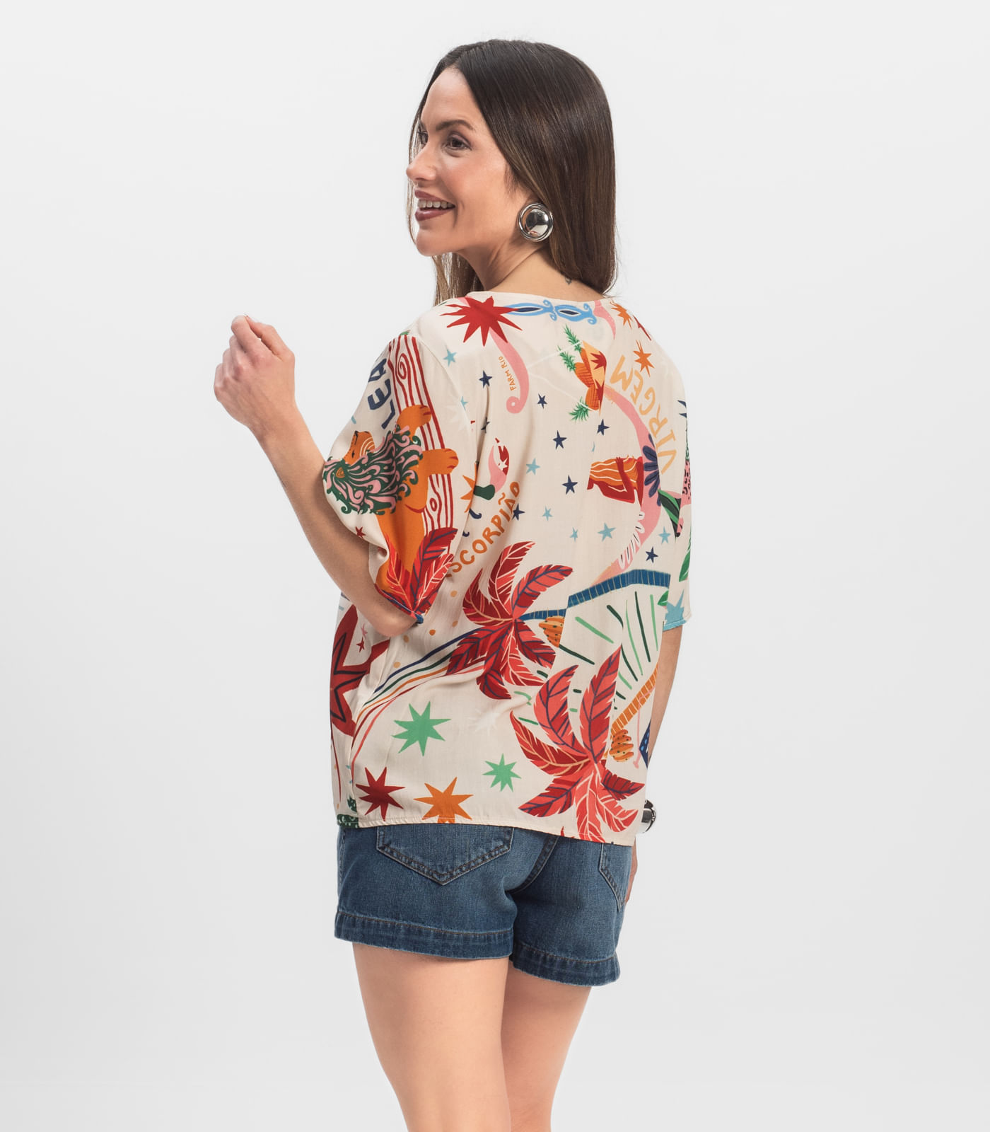 Blusa Feminina Infinita Cor Branco - Imagem 11