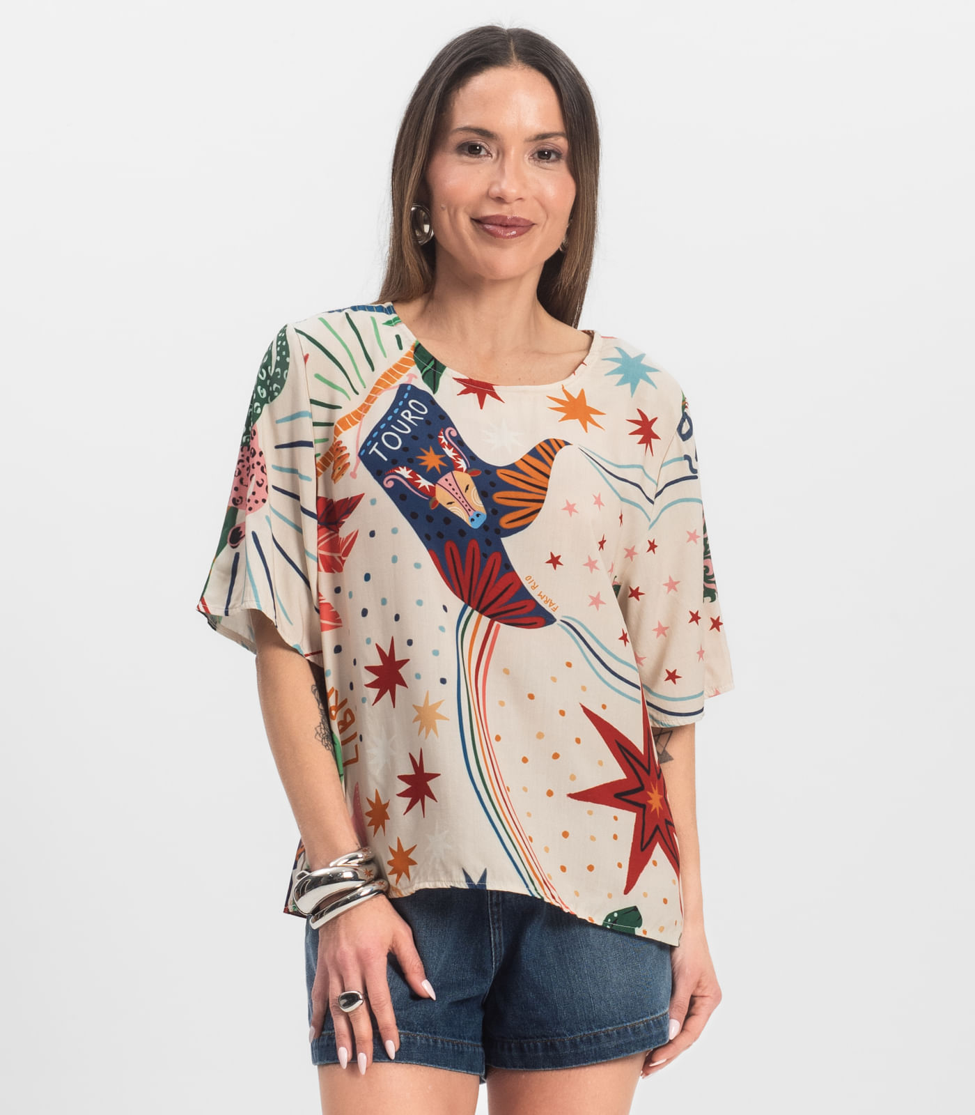 Blusa Feminina Infinita Cor Branco - Imagem 13