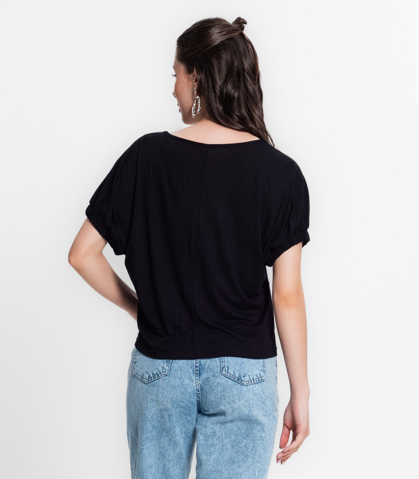 Blusa Viscose Infinita Cor Preto - Imagem 22