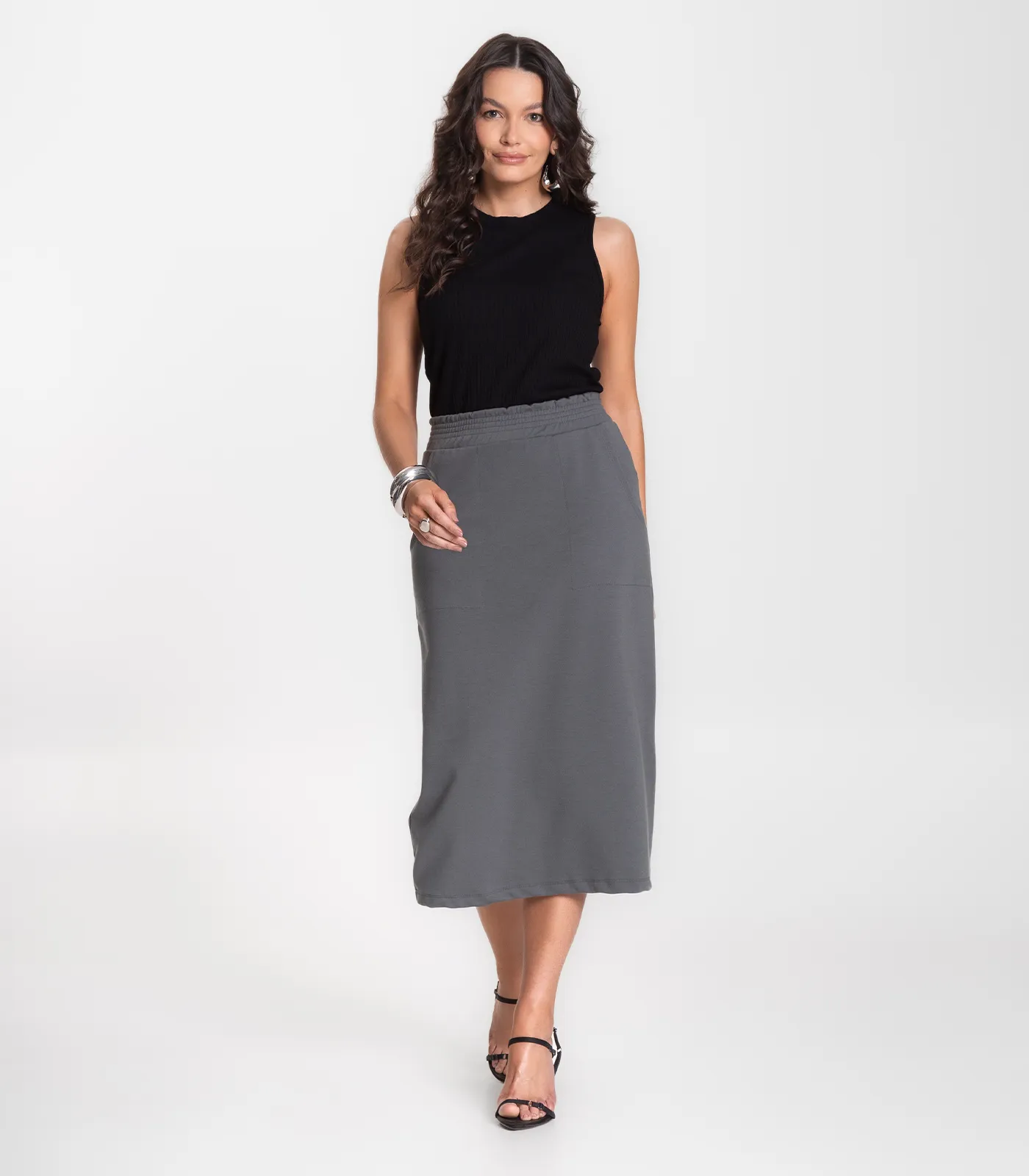 Regata Feminina Infinita Cor Preto - Imagem 4