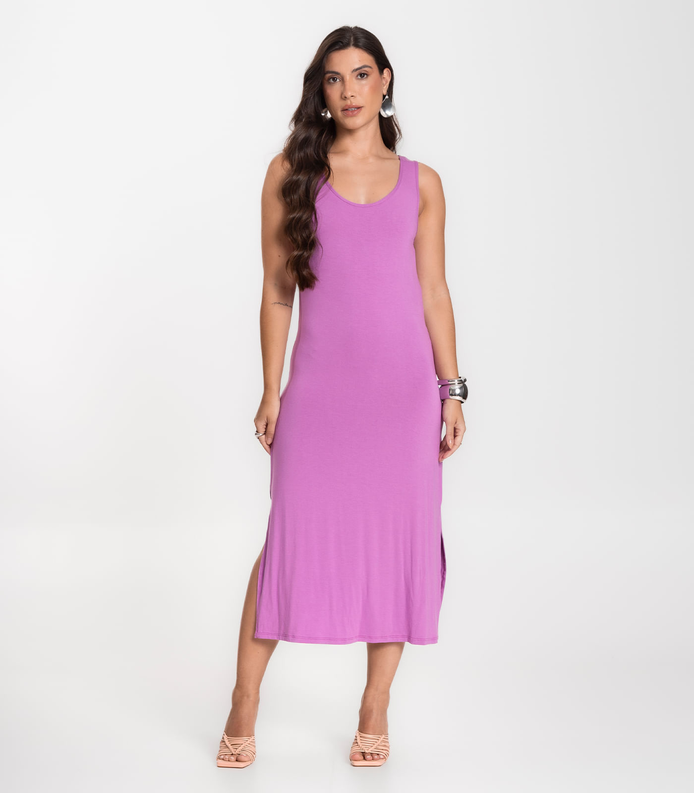 Vestido Midi Feminino Select Roxo