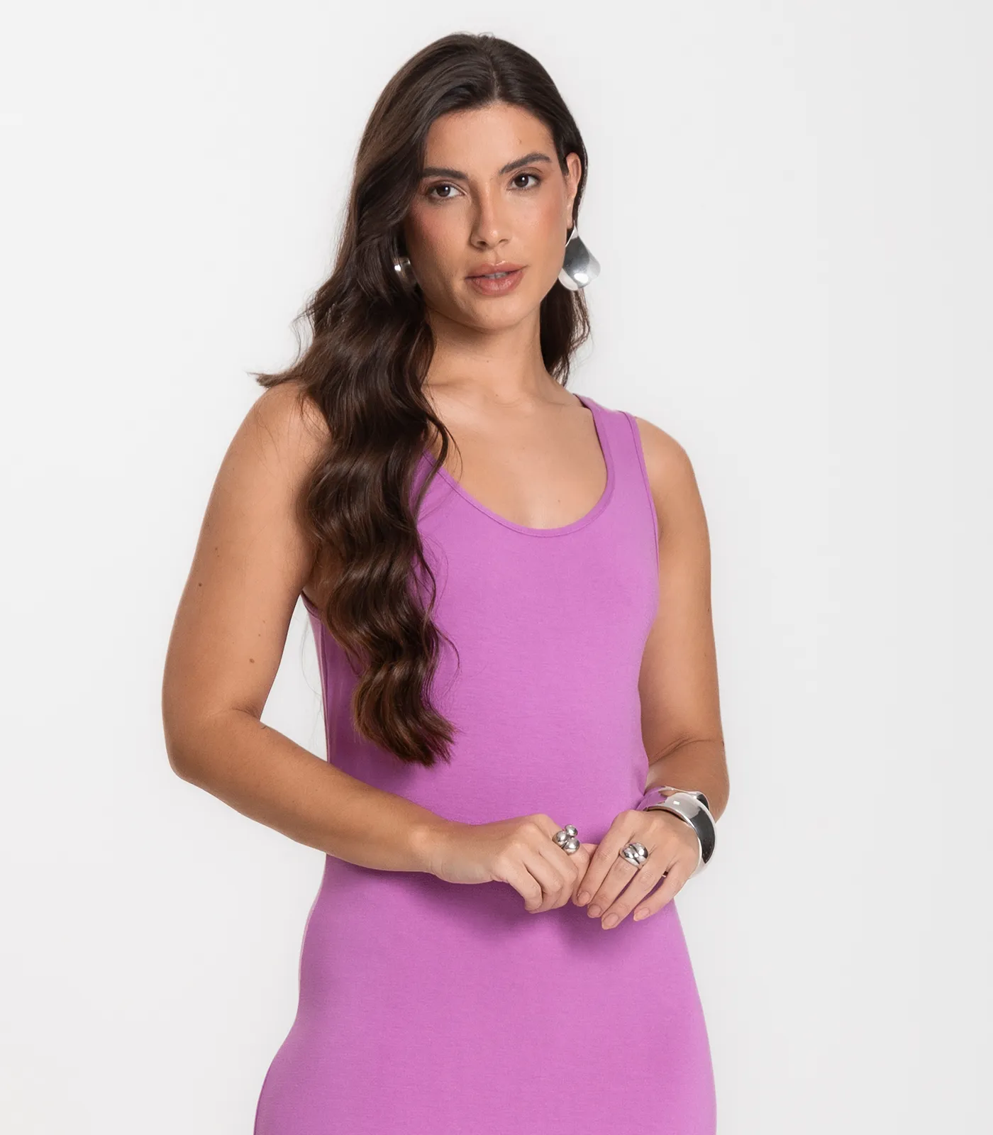 Vestido Midi Feminino Select Roxo - Imagem 2