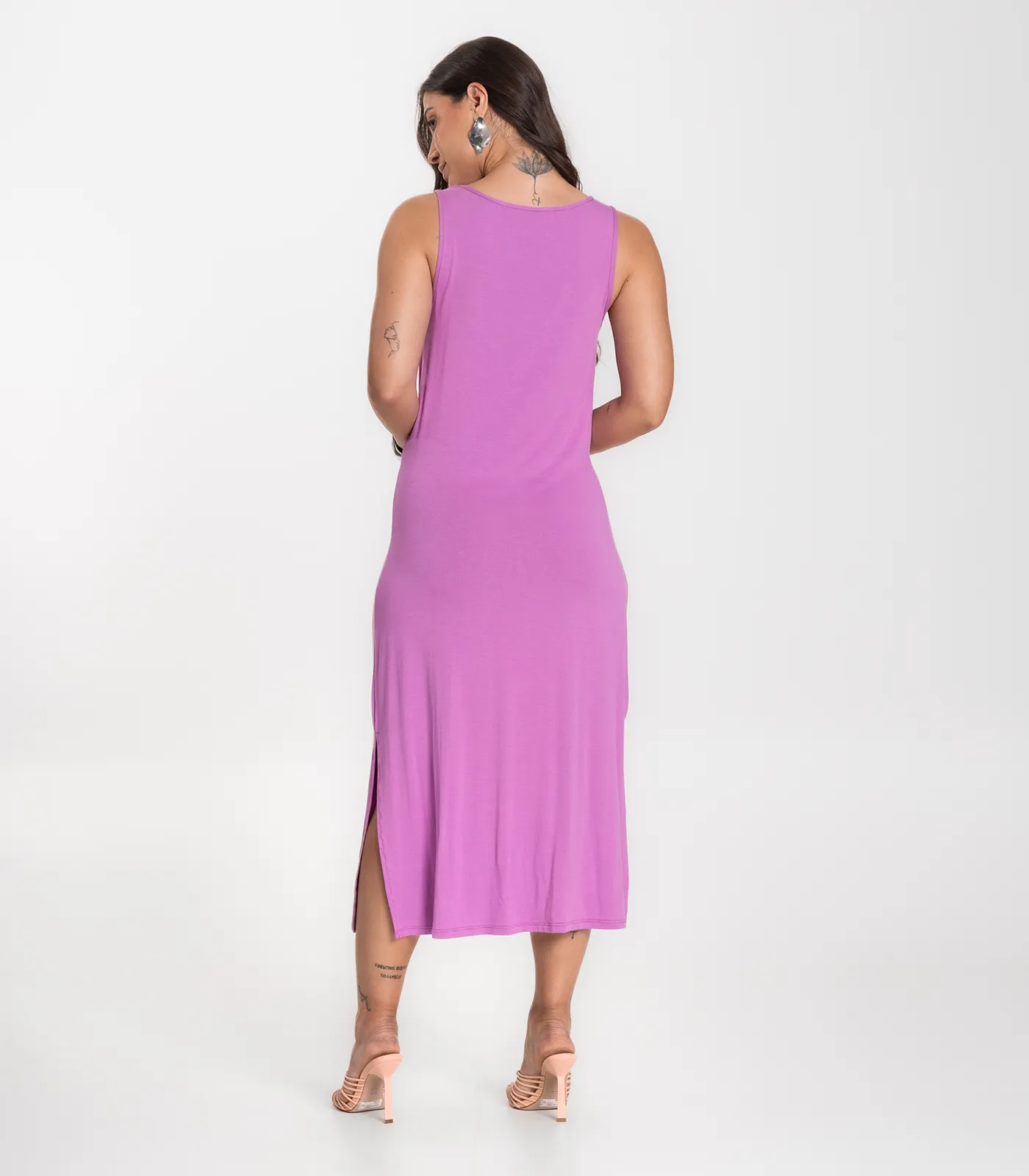 Vestido Midi Feminino Select Roxo - Imagem 3