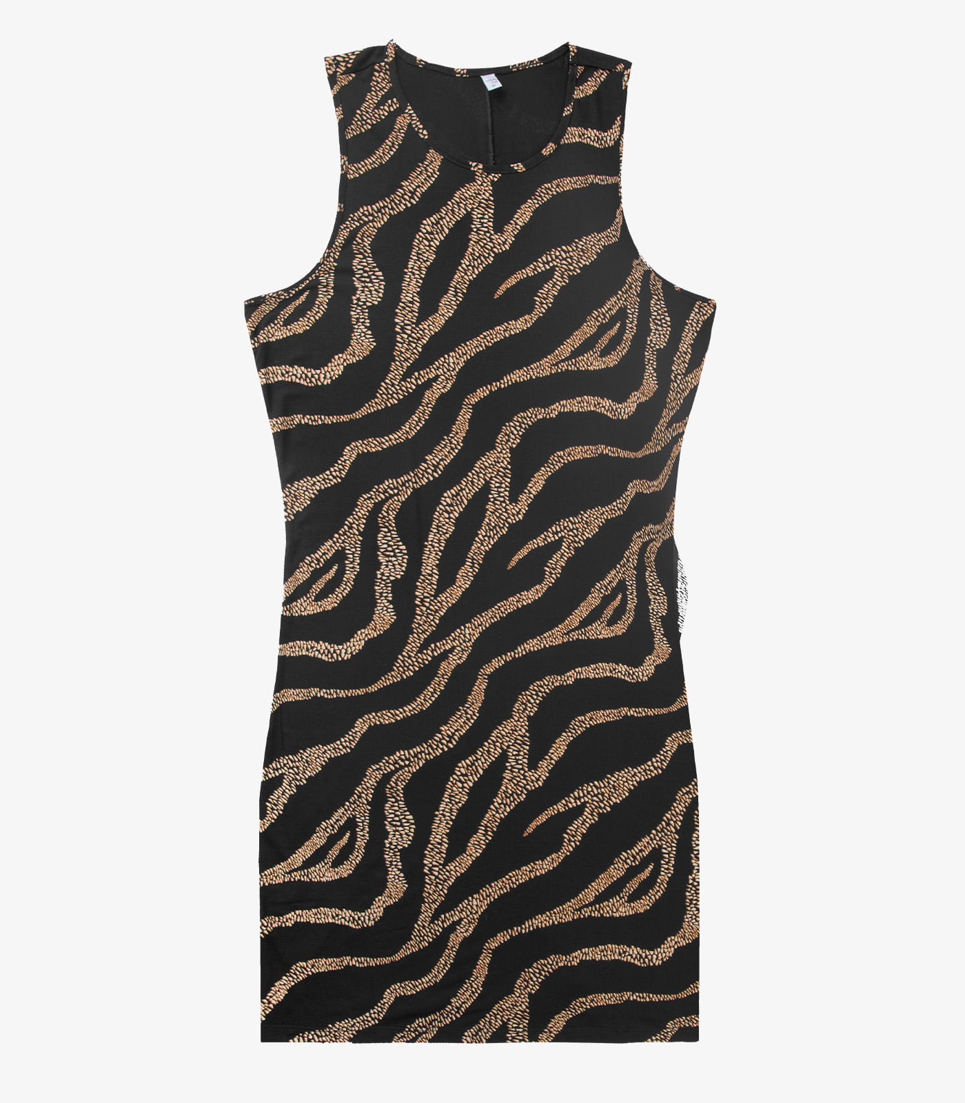 Vestido Plus Size Estampado Infinita Cor Preto - Imagem 21