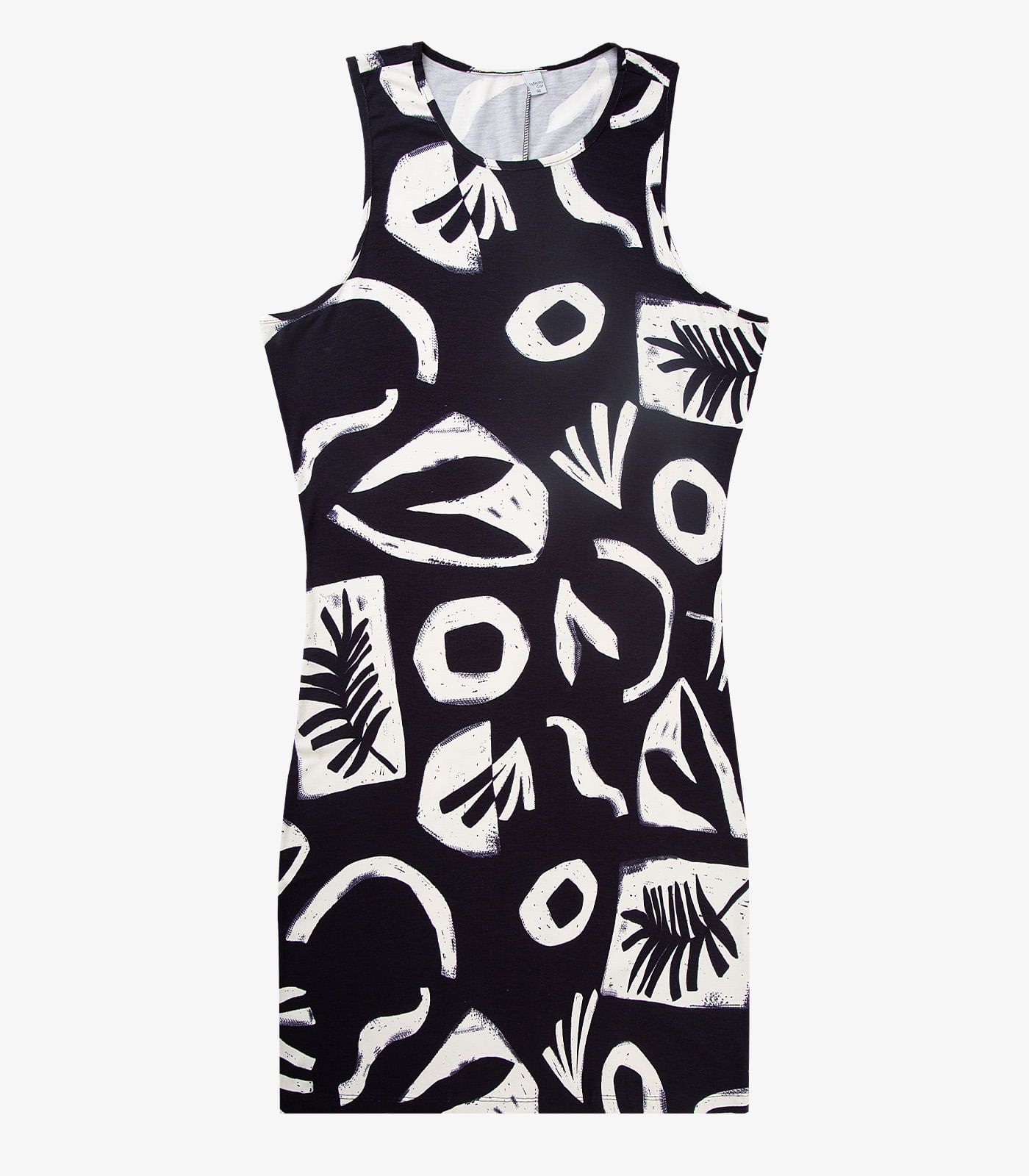 Vestido Plus Size Estampado Infinita Cor Preto - Imagem 5