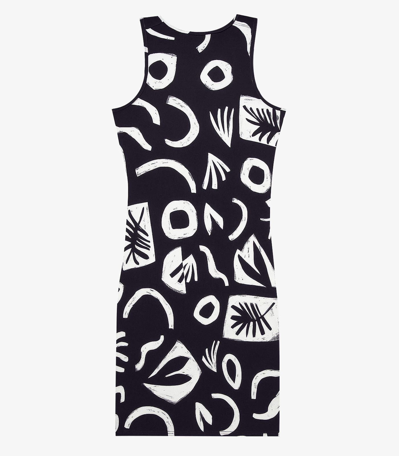 Vestido Plus Size Estampado Infinita Cor Preto - Imagem 6