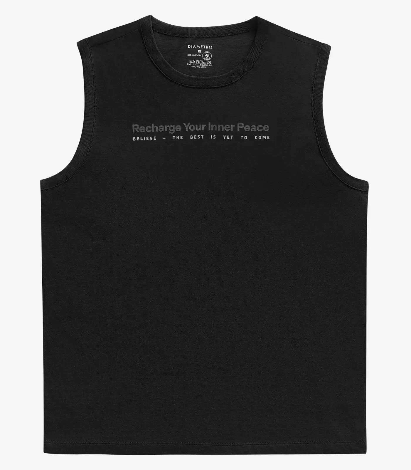 Machão Masculino em Meia Malha Diametro Preto