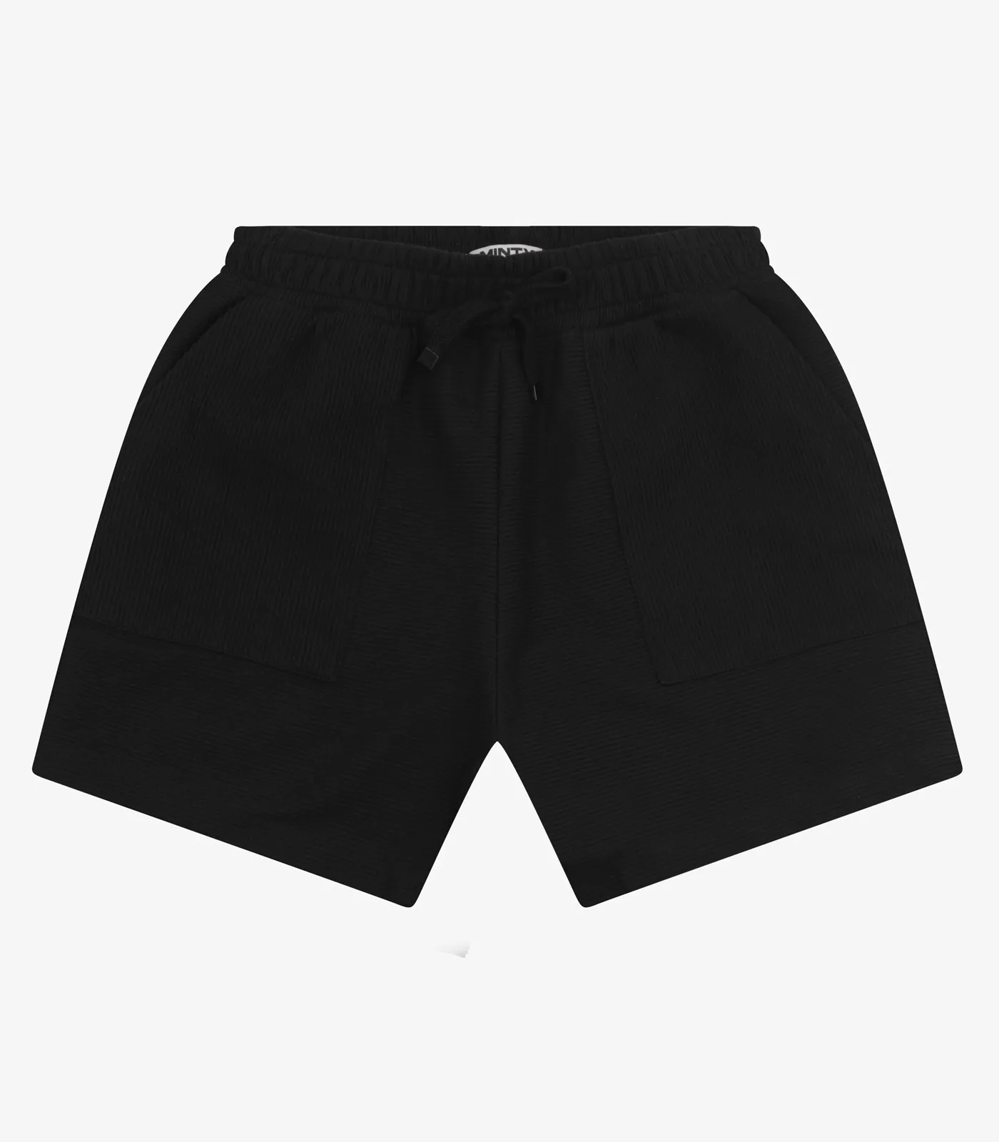 Shorts Juvenil Feminino em Moletinho Minty Preto - Imagem 2